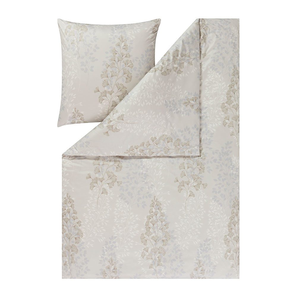 Estella Bettwäsche Estella Mako Jersey Bettwäsche 135x200 Marie natur Gingo günstig online kaufen