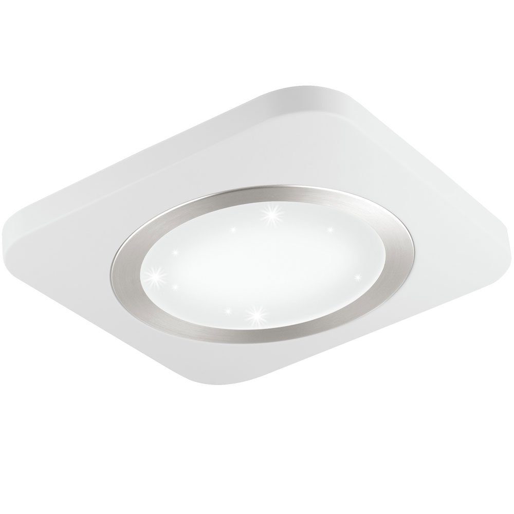 EGLO LED Einbaustrahler, LED-Leuchtmittel fest verbaut, Warmweiß, LED Aufbau Decken Lampe Kristall Effekt Wohn Schlaf Zimmer