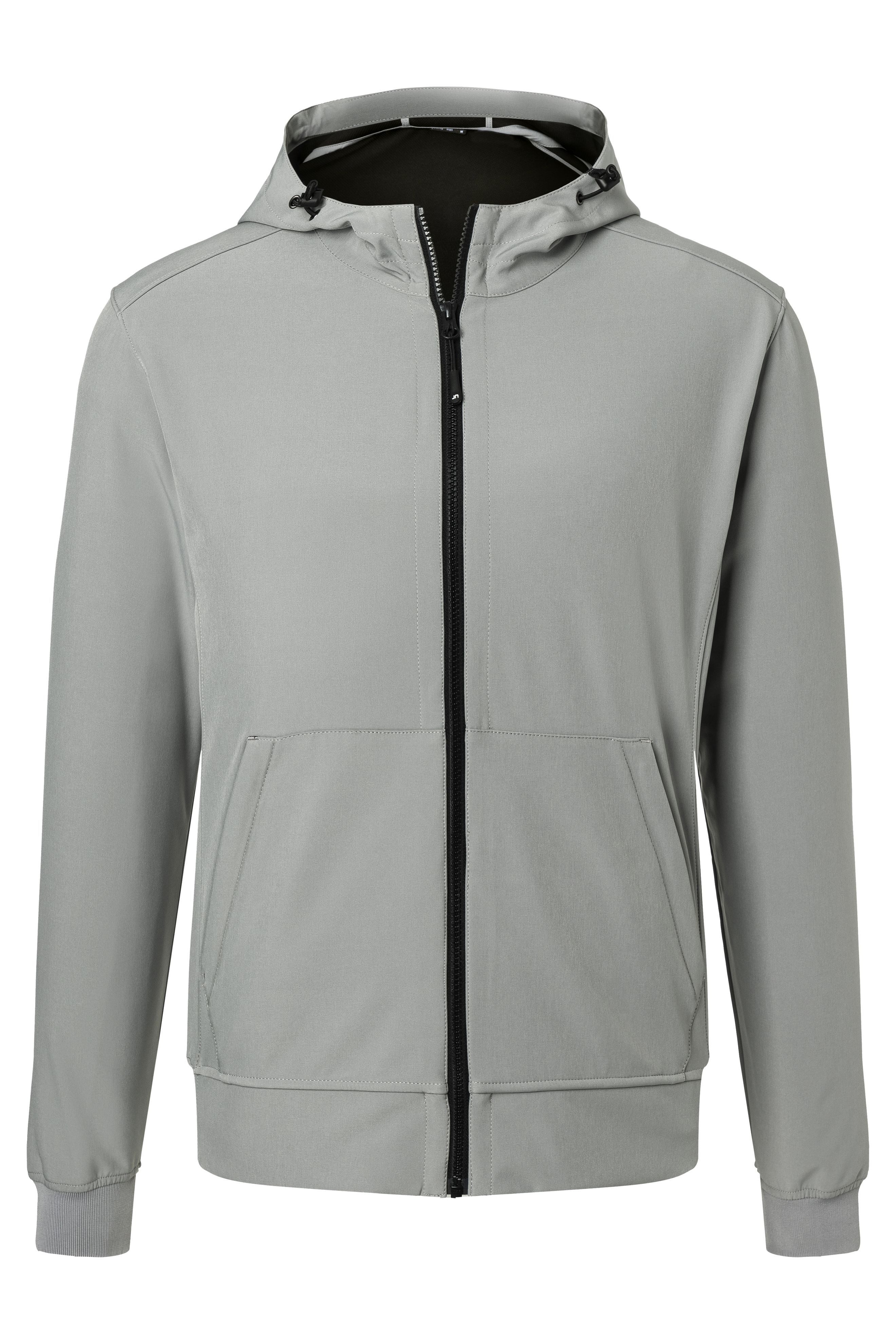 James & Nicholson Softshelljacke Herren Softshelljacke mit Kapuze im sportlichen Design JN1146 Wasser- und schmutzabweisend
