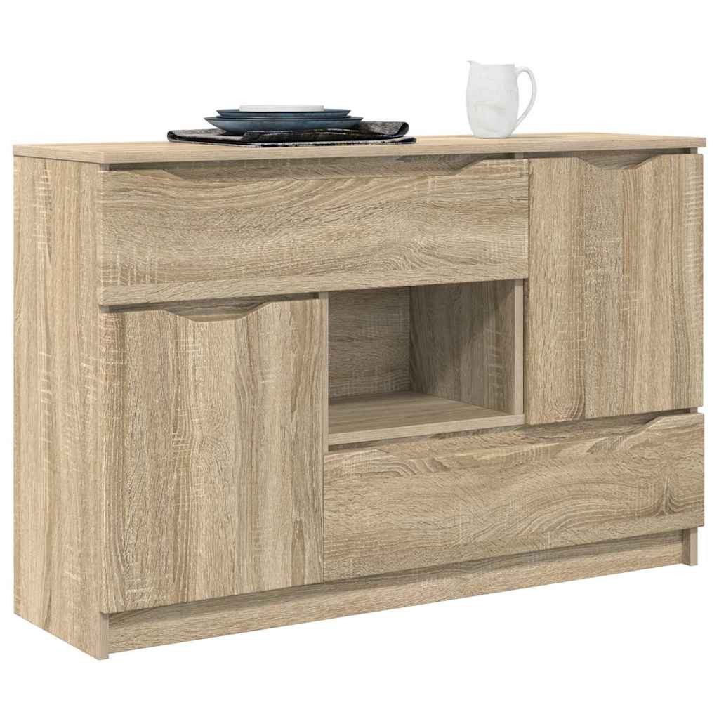 vidaXL Sideboard Sideboard Sonoma-Eiche 100 x 30 x 65,6 Holzwerkstoff (1 St)