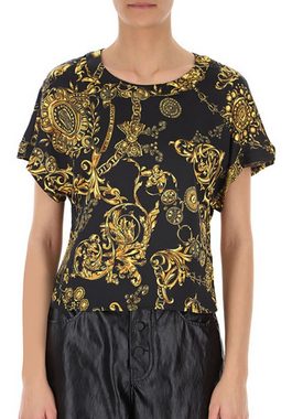 Versace T-Shirt VERSACE JEANS COUTURE PATTERNED Barock Top Bluse Shirt T-shirt Iconic