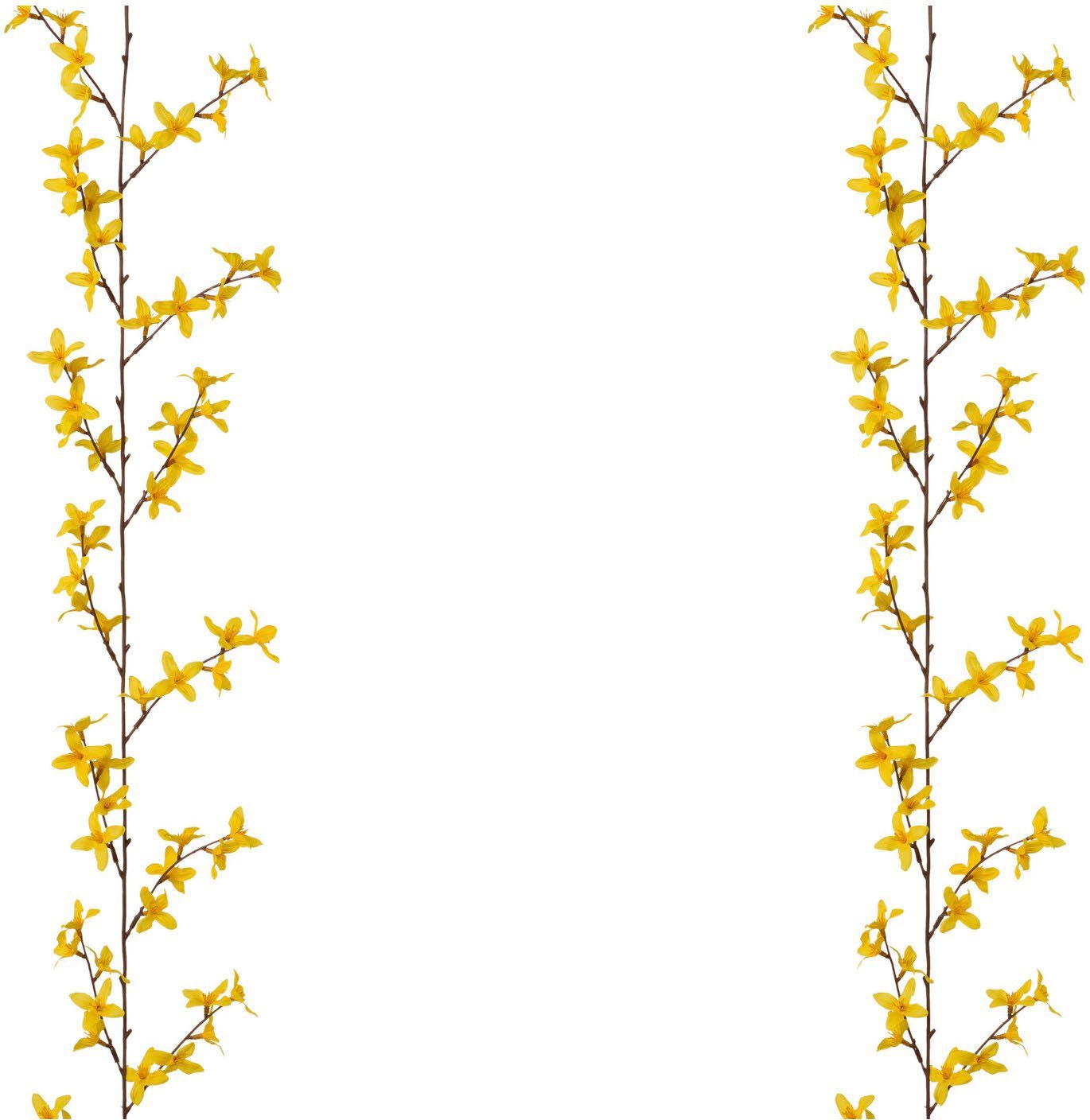 Kunstgirlande Girlande mit Forsythie Forsythie, Creativ green