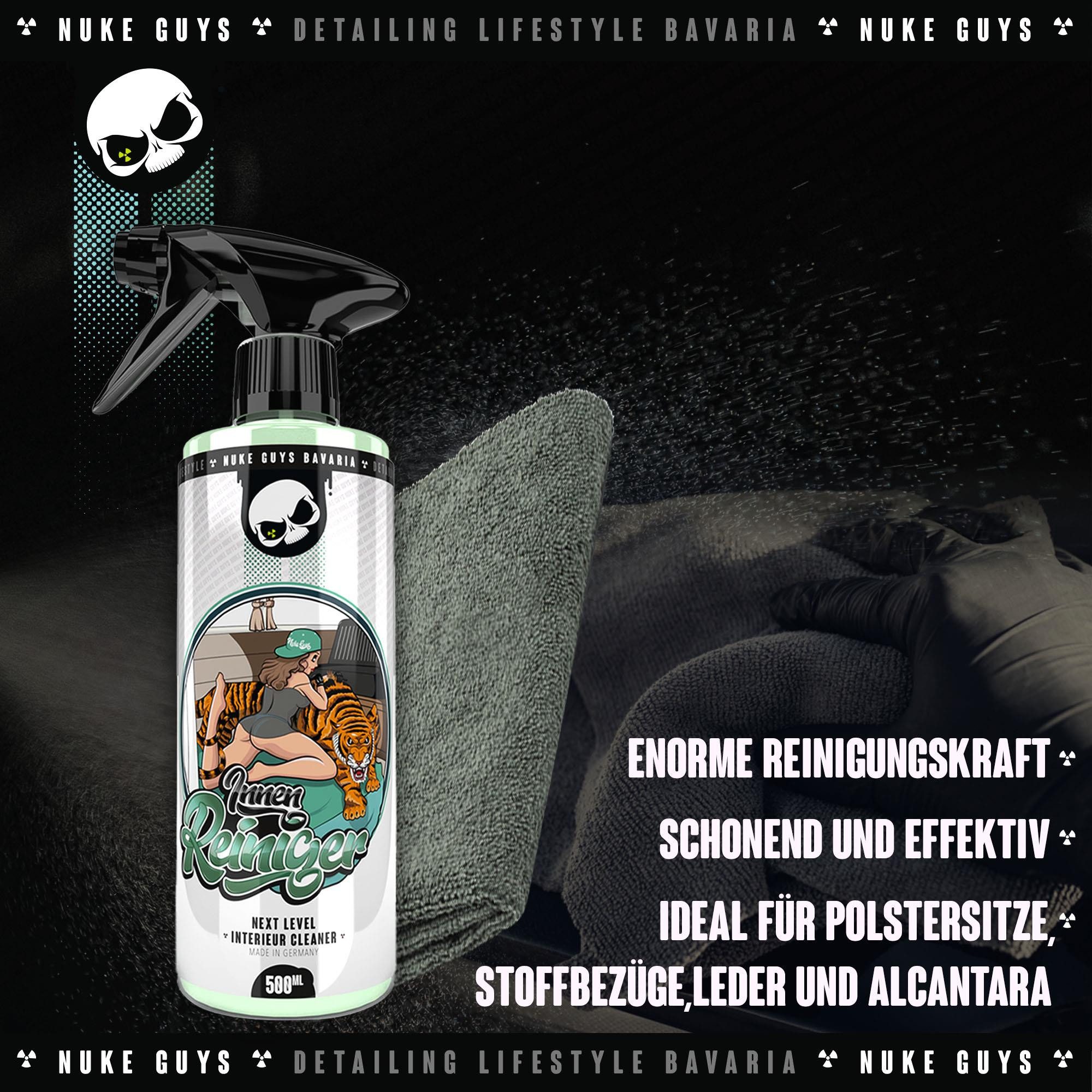 Nuke Guys Car Interior Cleaning Wash Kit - Microfiber Cloths - Brushes Car Cleaning Products (Set, [8-Piece Car Interior Cleaning Care Kit Car Care Interior Cleaning Kit - All Inclusive])