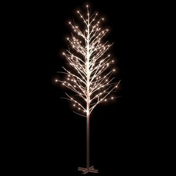 vidaXL LED Baum LED-Birke Warmweiß 672 LEDs 400 cm