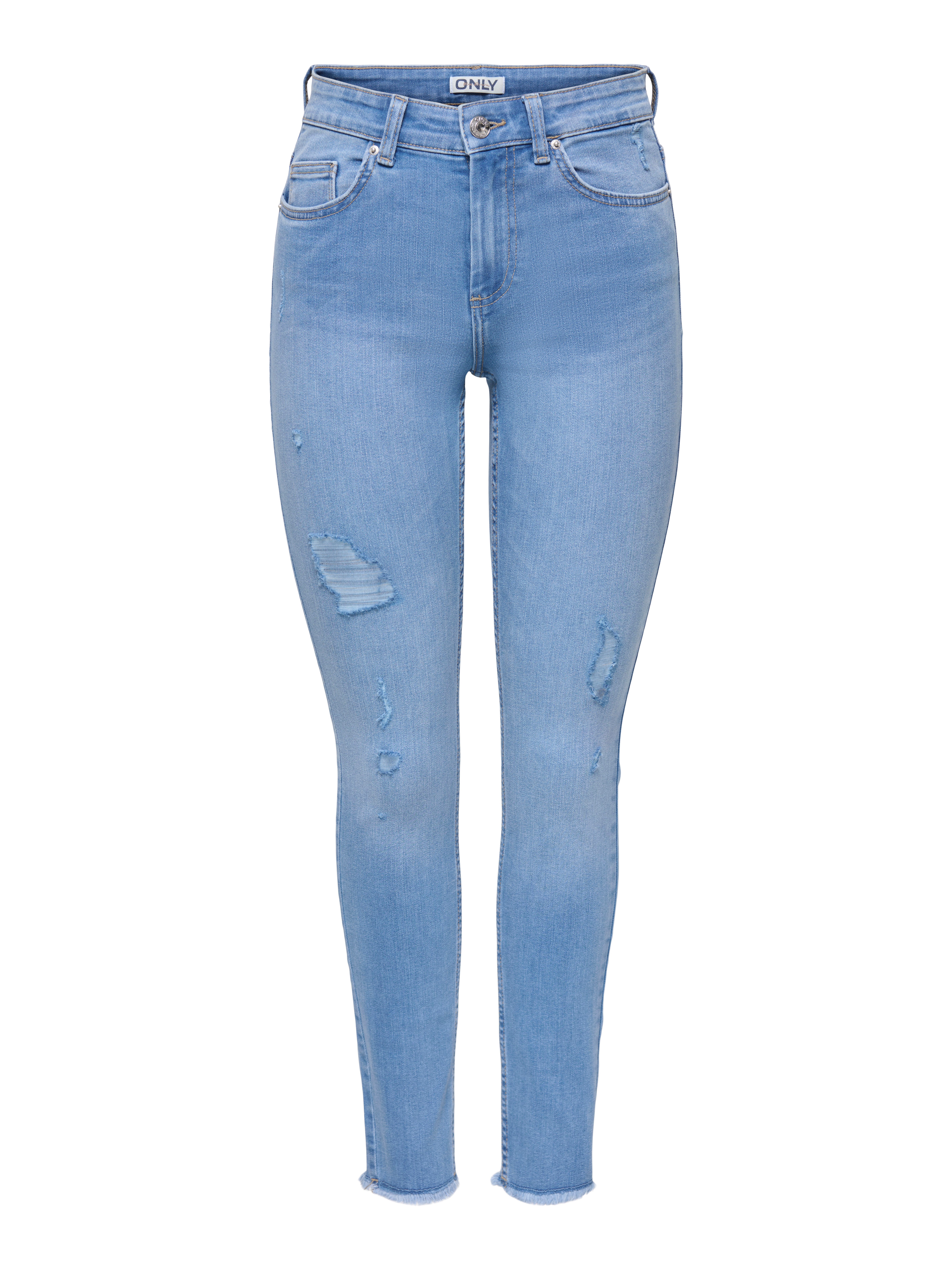 ONLY Skinny-fit-Jeans ONLLACE MID WAIST SK ANK RW DES DNM BOX Baumwollmischung, Regular Waist, knöchellang