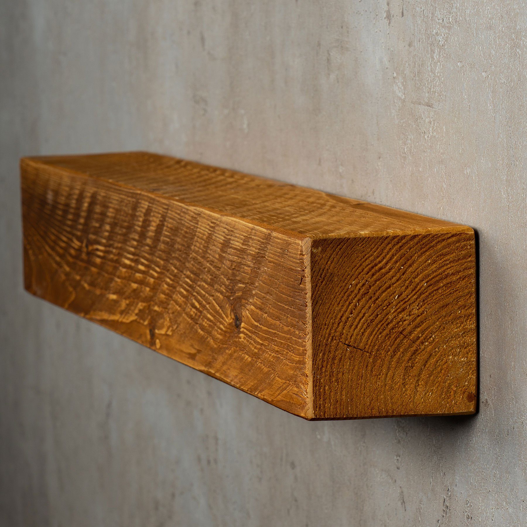 Massiv Wandboard Regal Levandeo® Farbig Holz Teak Wandregal, levandeo 60x10cm Wandregal