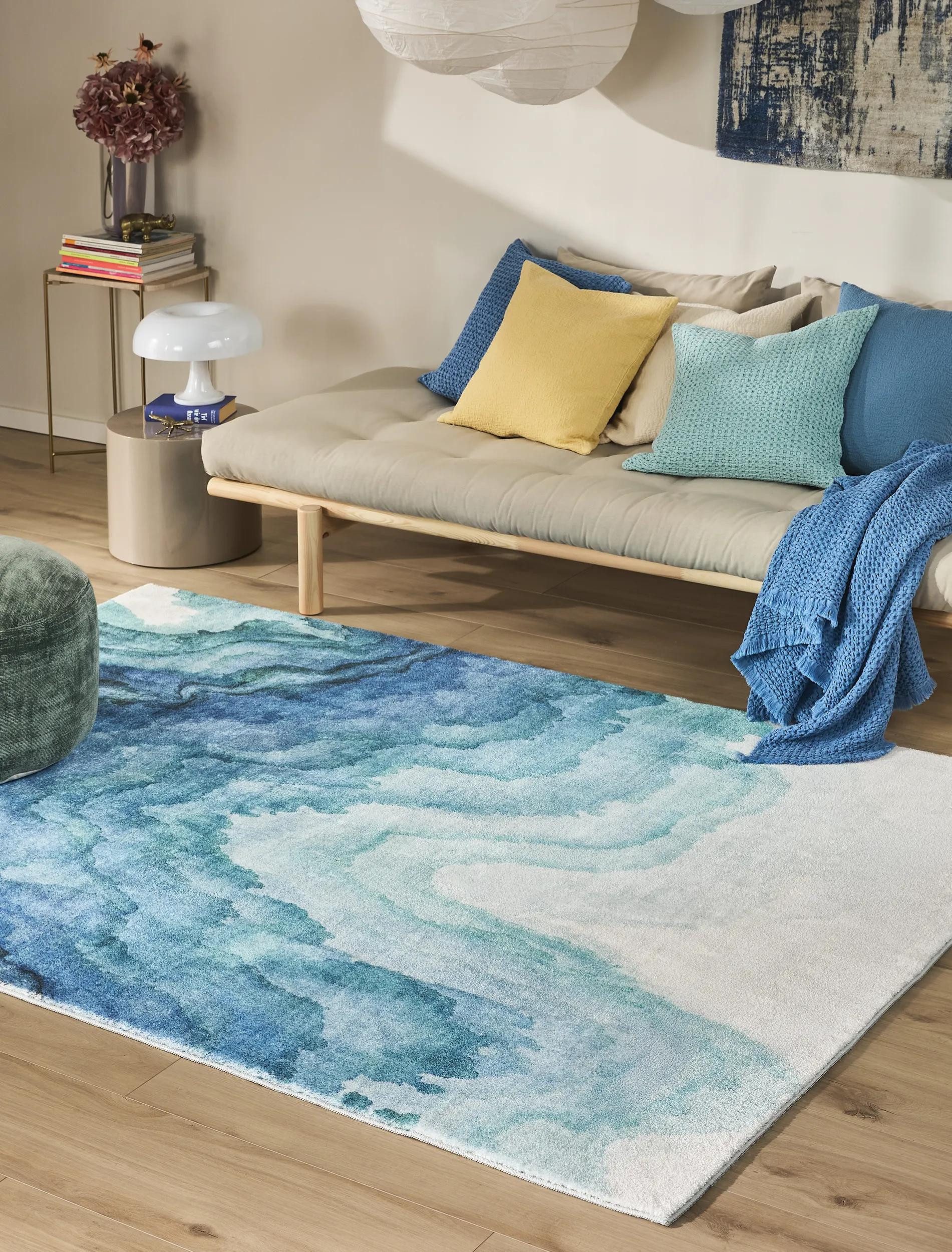 benuta Teppich Mara, rechteckig, Höhe: 6 mm, Kunstfaser, Berber, Ethno-Style, Wohnzimmer