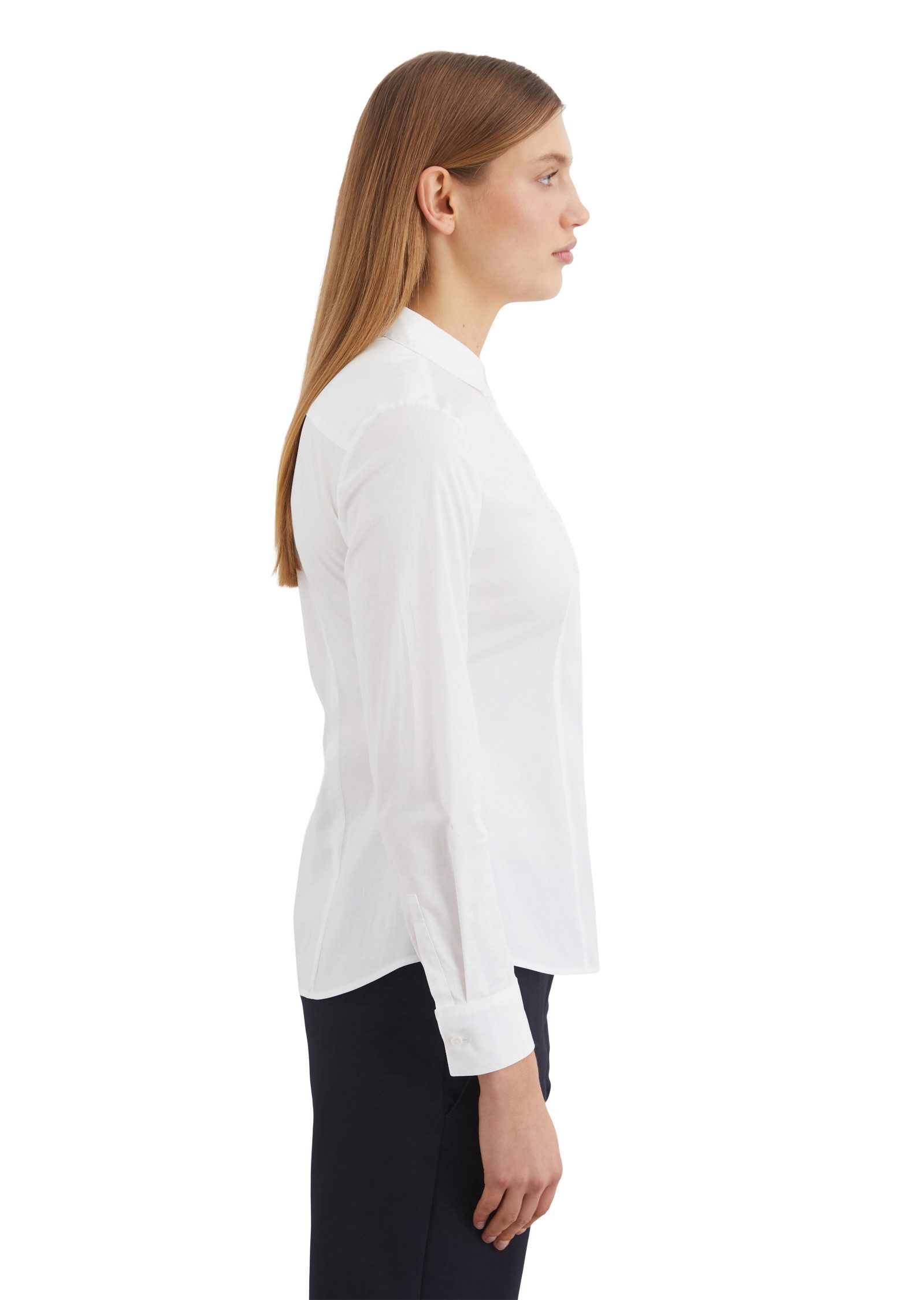 Marc O'Polo Langarmbluse in Stretch-Popeline-Qualität günstig online kaufen