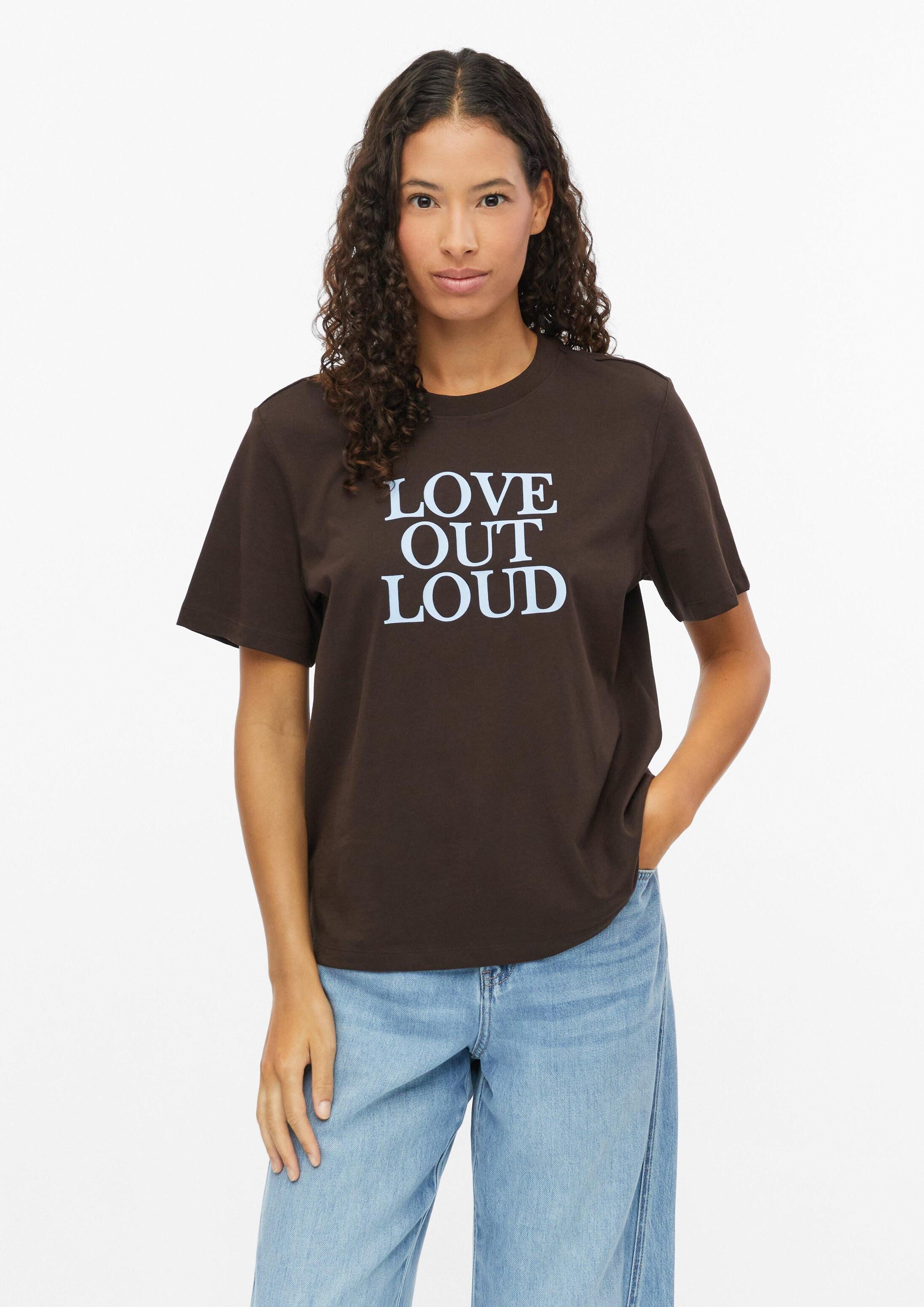s.Oliver Kurzarmshirt T-Shirt T-Shirt mit Frontprint im Relaxed Fit