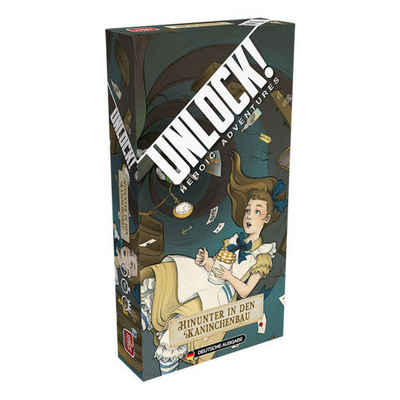 Asmodee Spiel, Unlock! - Hinunter in den Kaninchenbau. (Einzelsz) Box5C