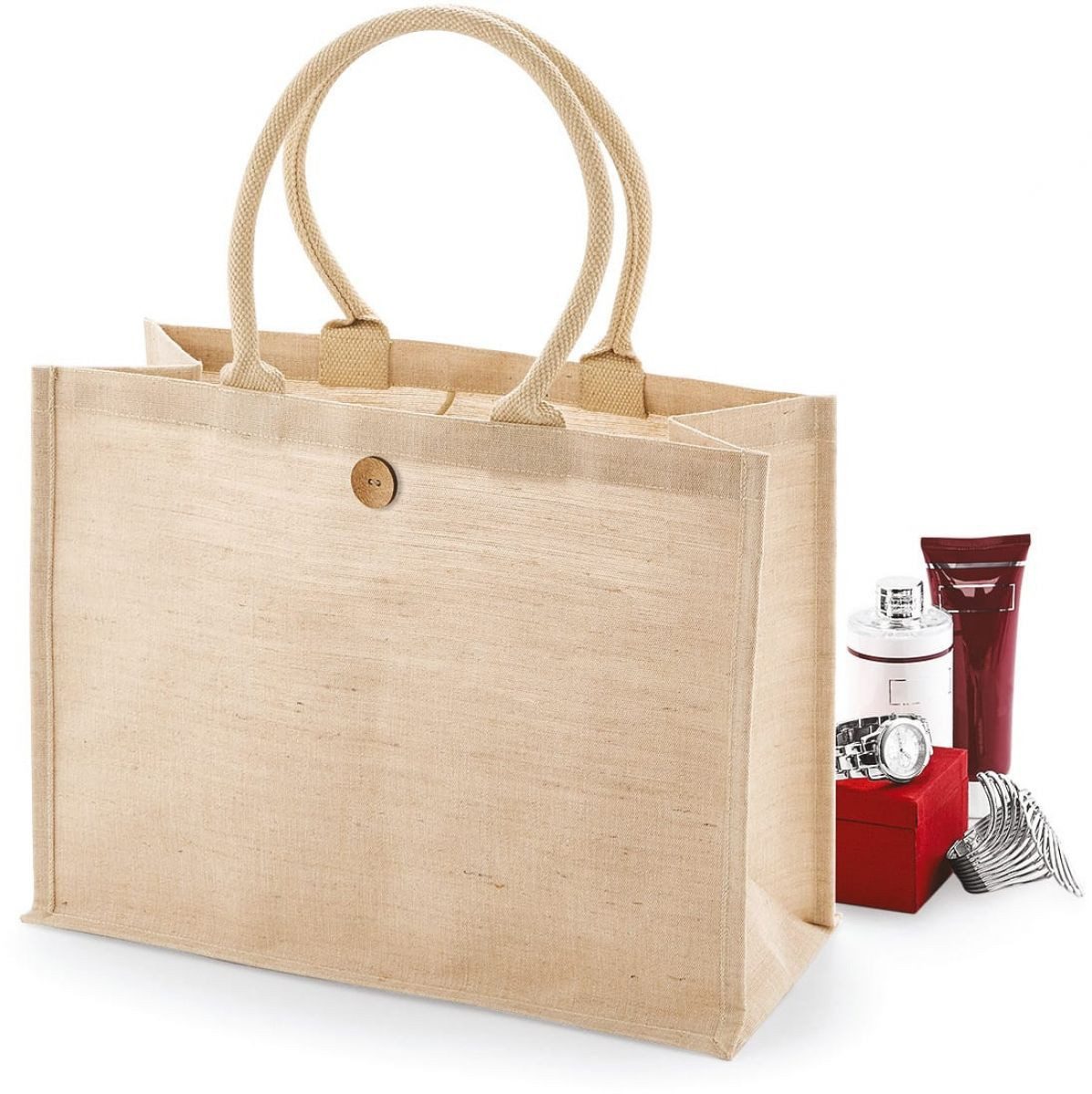 Westford Mill Einkaufsshopper Baumwoll-Jute Shopper