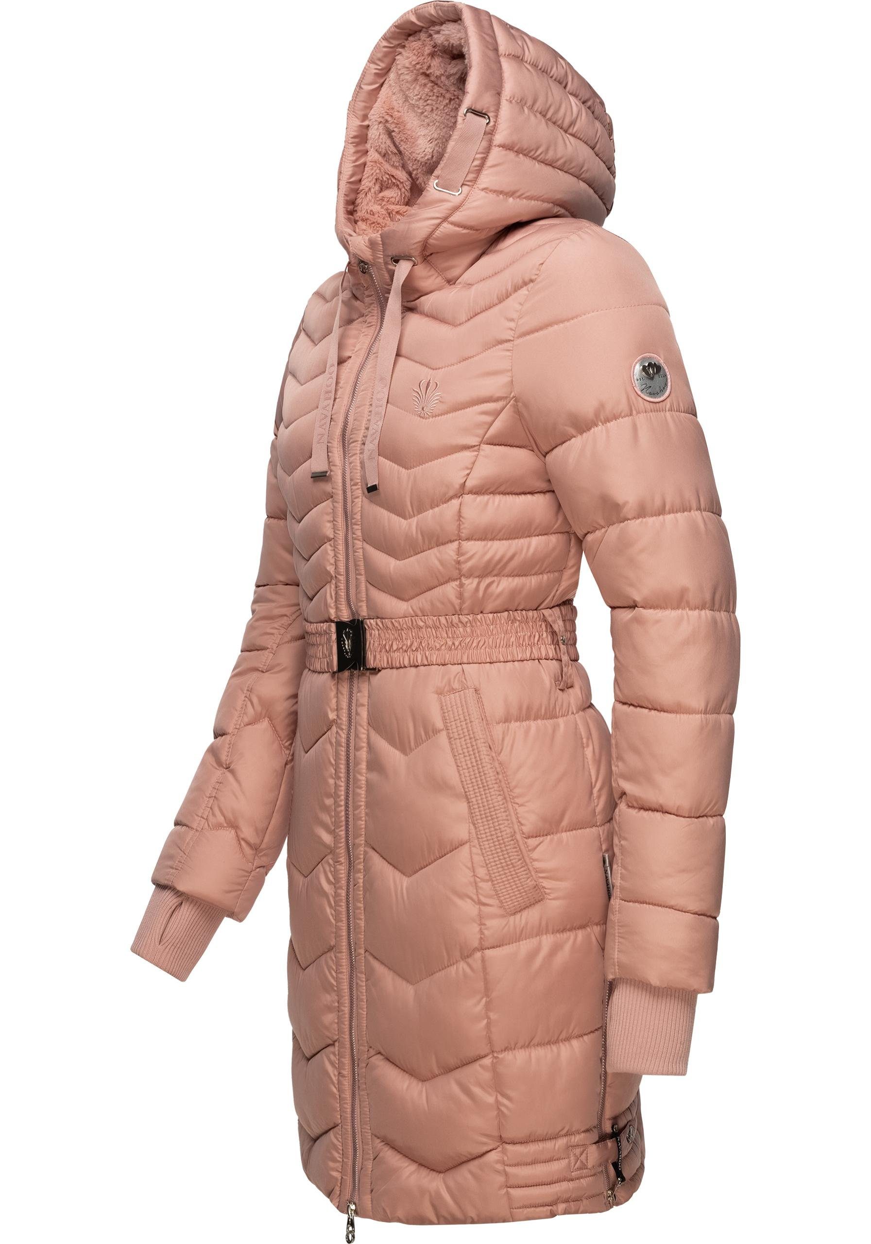 Navahoo Steppmantel Alpenveilchen Stylischer Wintermantel mit schicken Details