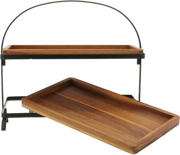 Timbers Etagere Edisto, Holz, Metall, (3-tlg), Tisch Tablett