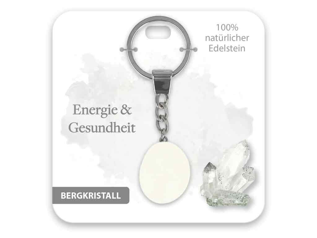 Schlüsselanhänger Set Edelstein Schlüsselanhänger Bergkristall Energie und Gesundheit