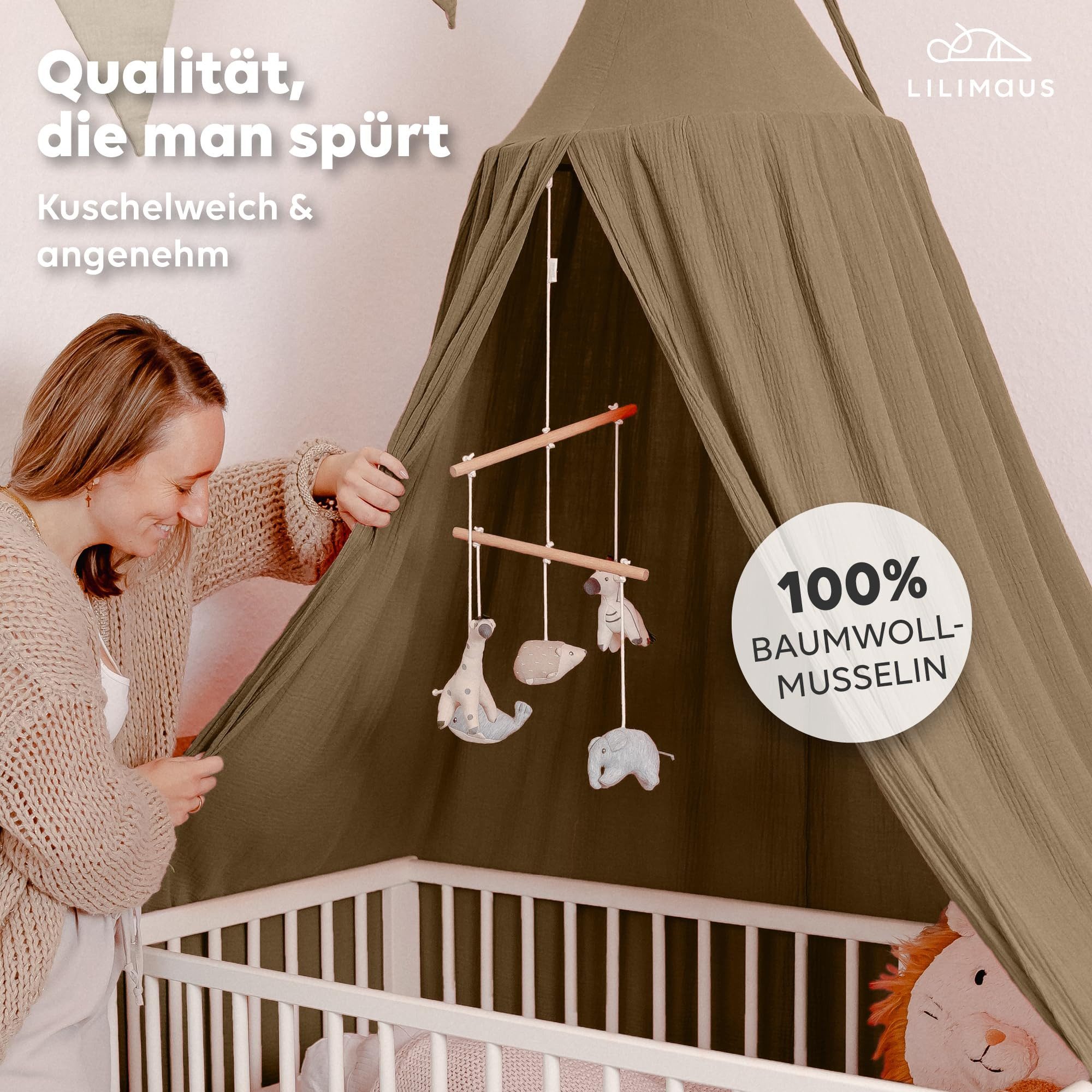 lilimaus Betthimmel Hochwertiger Baldachin Betthimmel für Baby- und Kinderb günstig online kaufen