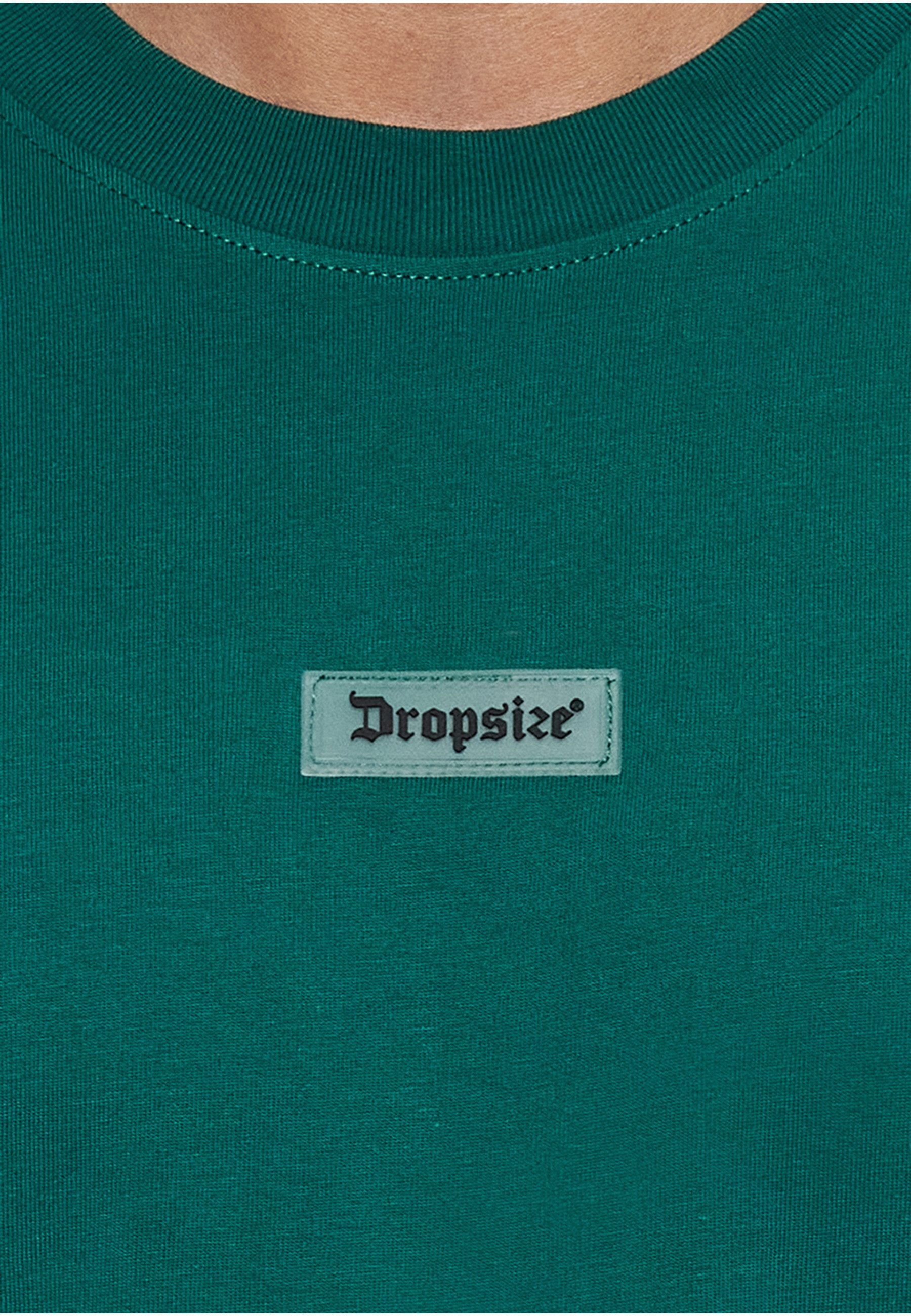 Dropsize T-Shirt Dropsize Herren Heavy Oversize Front Rubber Patch T-Shirt (1-tlg)