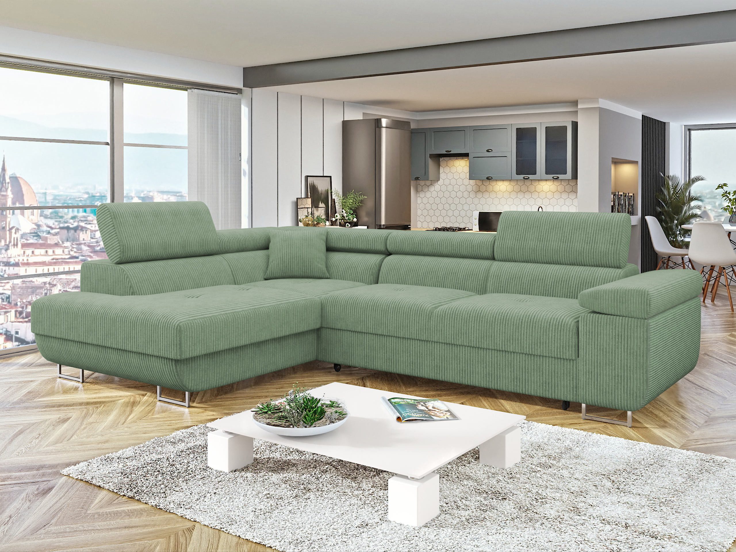 MIRJAN24 Ecksofa Torezio Cord, mit Bettkasten günstig online kaufen