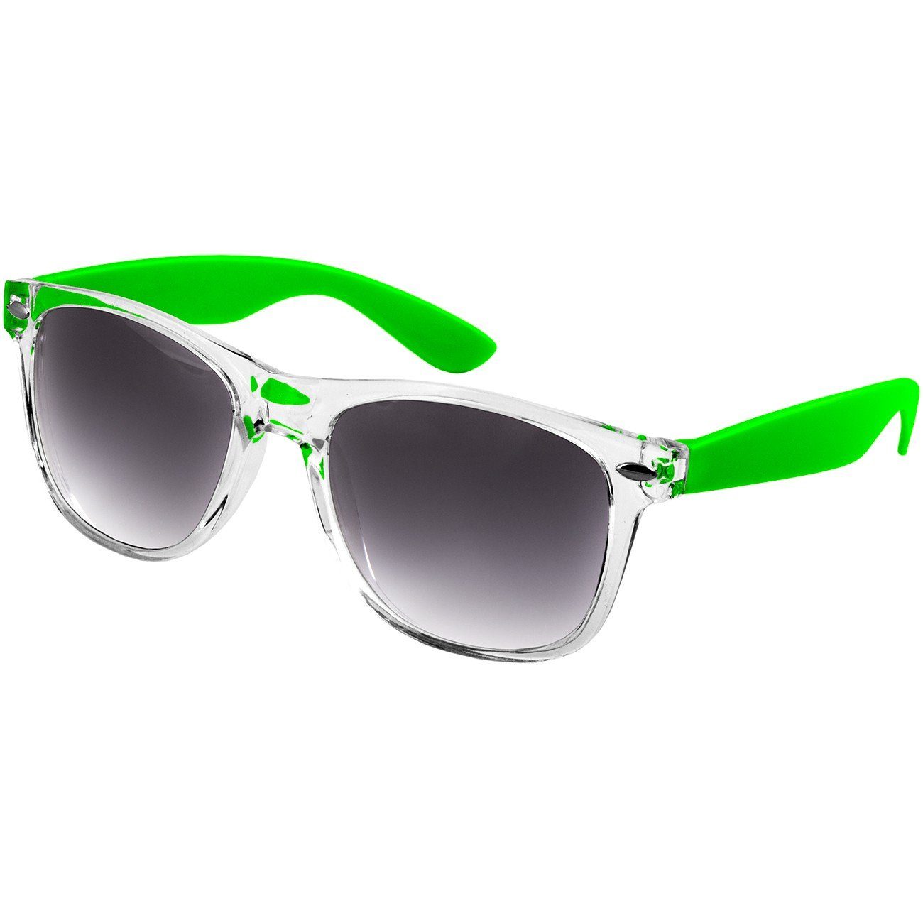 SG017 RETRO Designbrille schwarz Caspar getönt / Damen Sonnenbrille grün
