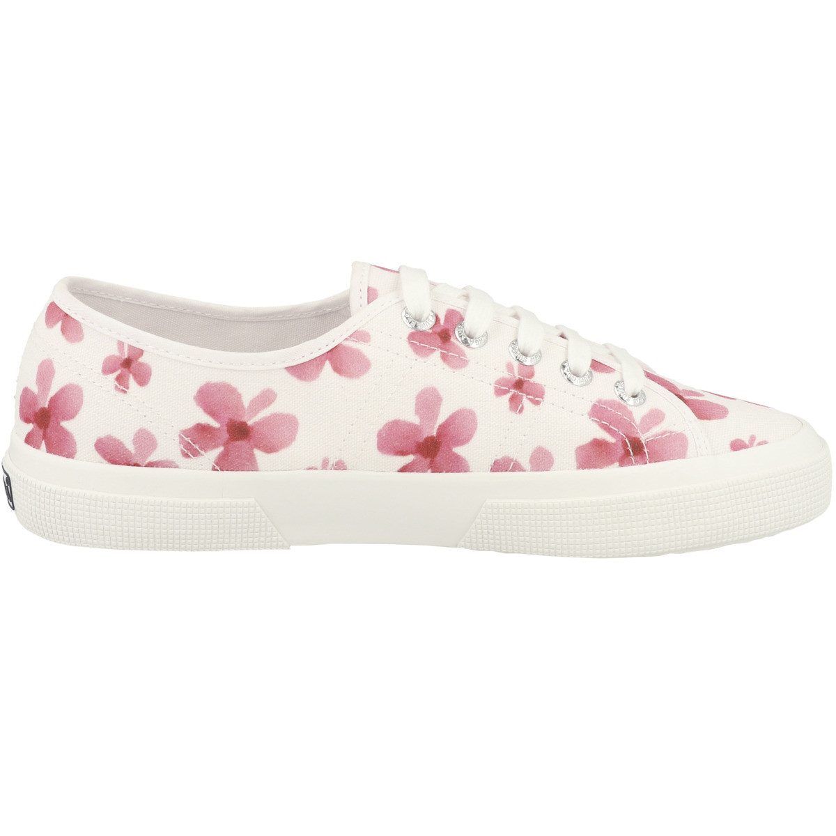 Superga 3750 Flower Print Leggera Damen Sneaker Turnschuhe, Sportschuhe, Freizeitschuhe, Halbschuhe, Schnürschuhe