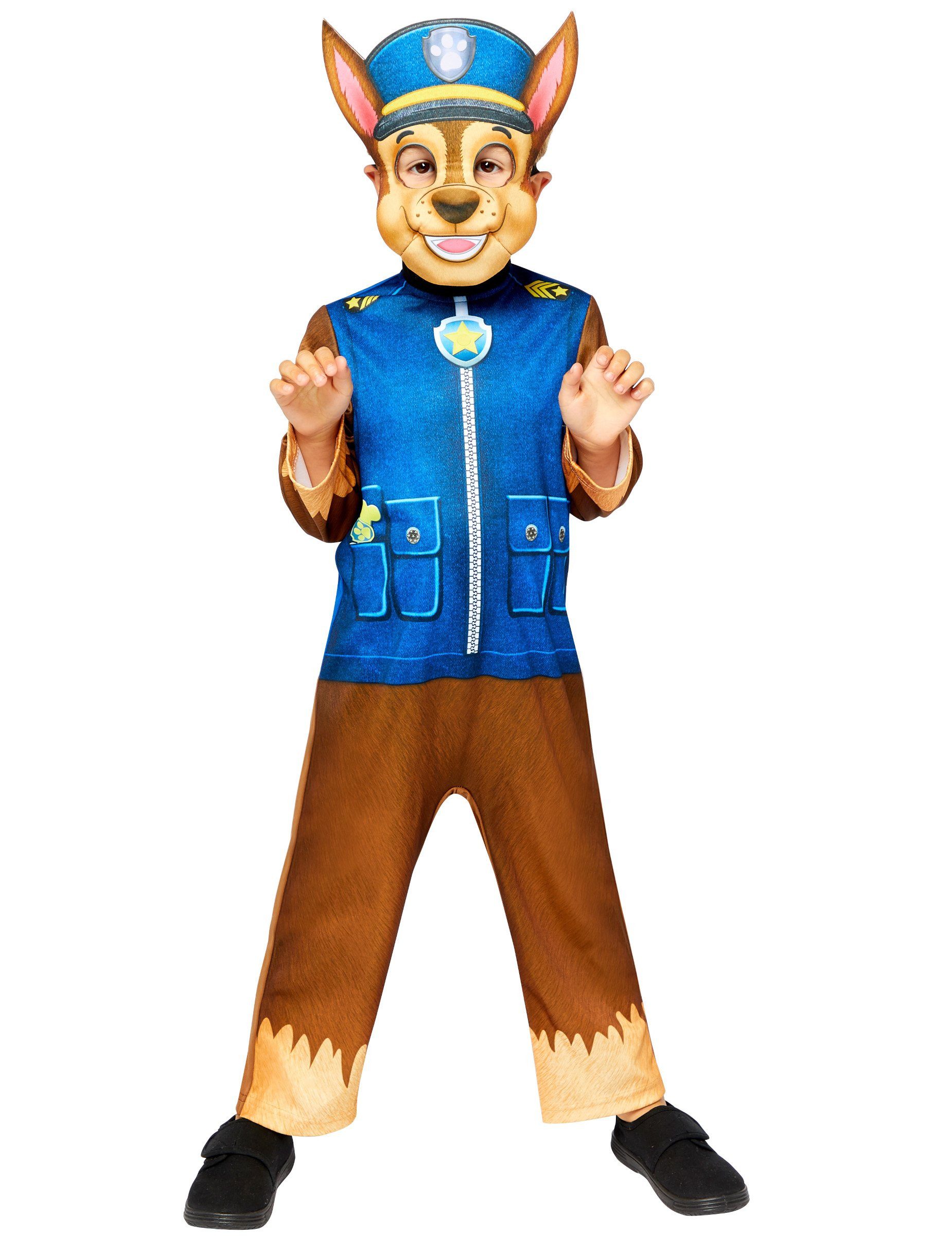 Kostüm Offizielles Chase-Kinderkostüm Paw Patrol braun-blau