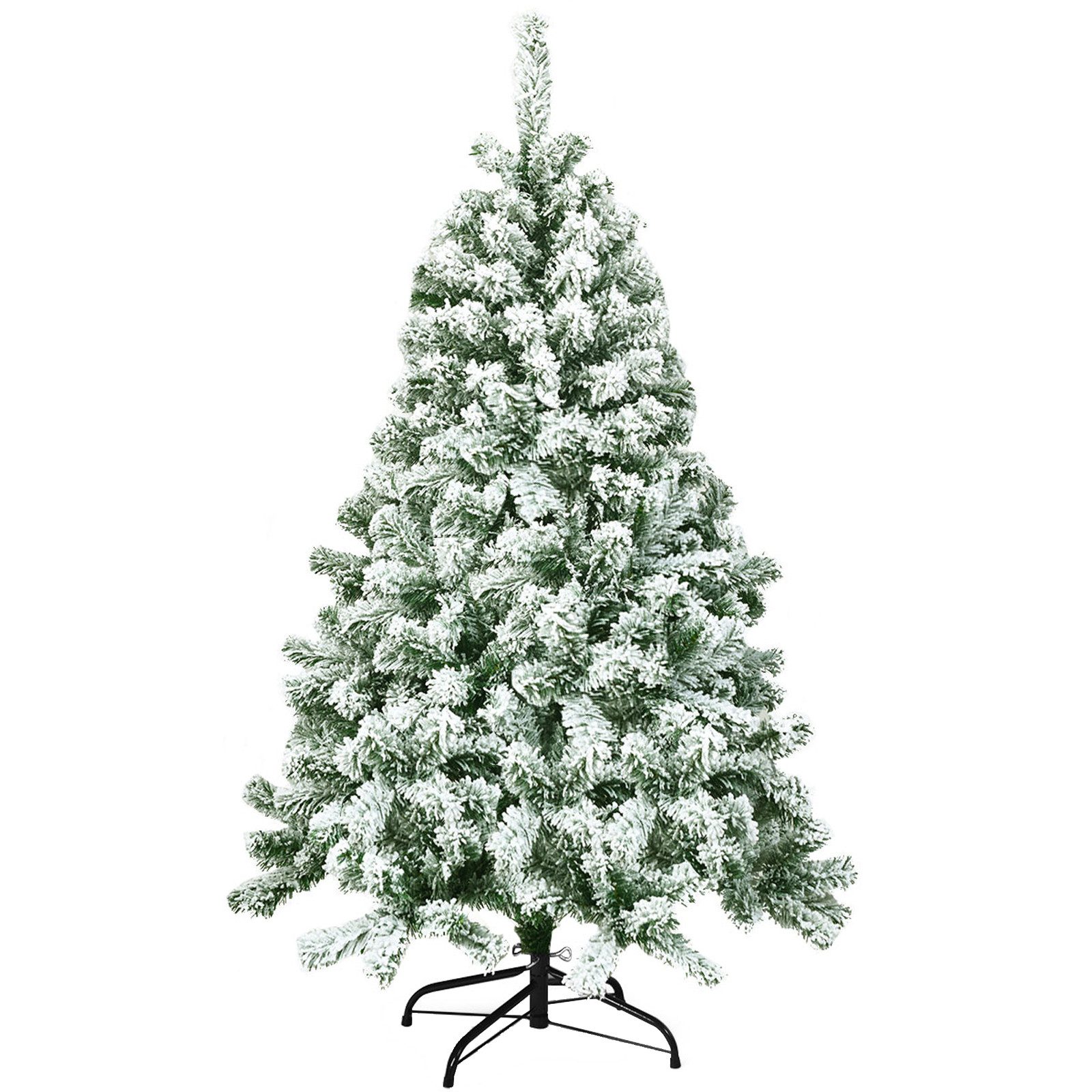 COSTWAY Künstlicher Weihnachtsbaum, mit 400 Spitzen PVC Schnee Nadeln, 140cm