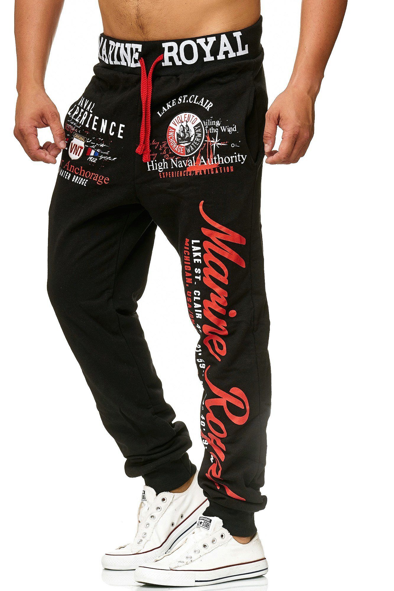 L.gonline Jogginghose Herren JoggingHOSE lang, Trainingshose Baumwolle, Spo günstig online kaufen