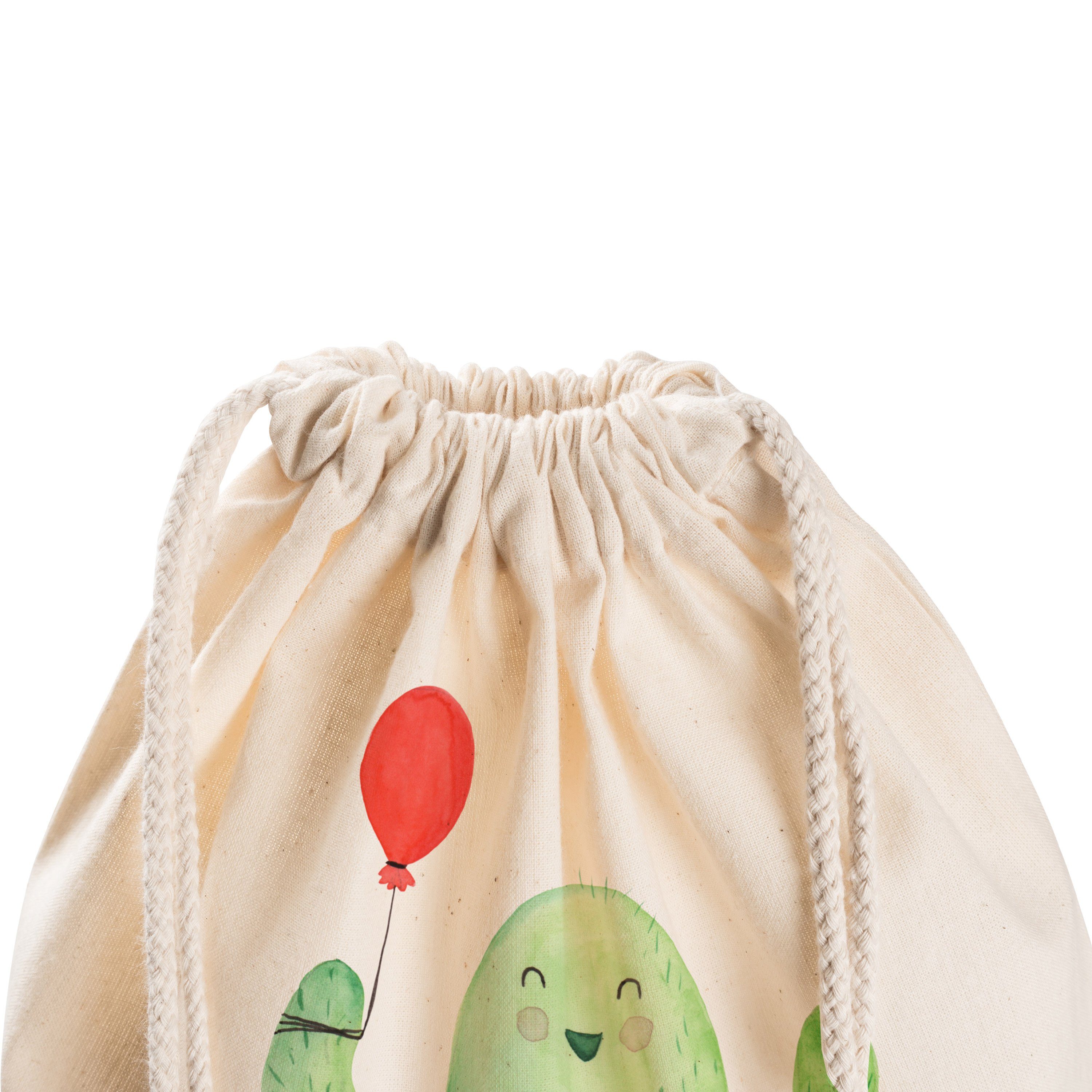 Stoffbeutel, Sporttasche Geschenk, Transparent & Panda Luftballon Mr. Mrs. (1-tlg) Kaktus - - Sportbeutel,