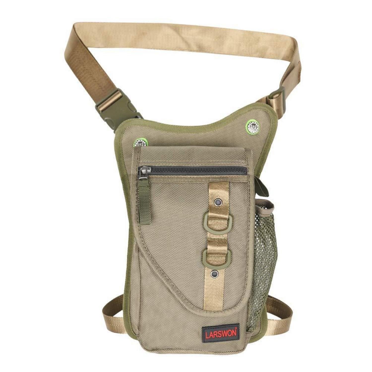 LuxusKollektion Beintasche Tasche Wandern taktische Fanny Pack Oberschenkel Taille M Armeegrün