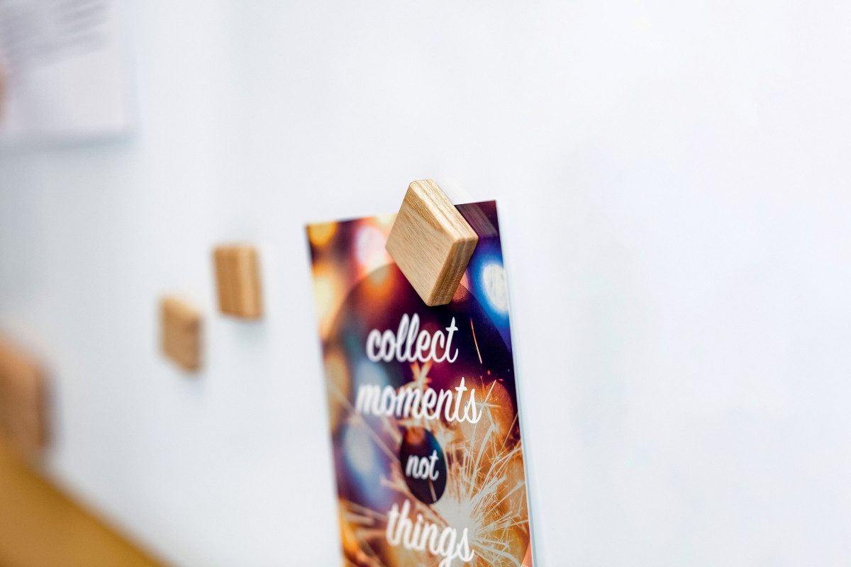 Sigel Magnet Holz-Magnet quadratisch Pinienholz Neodym 33x33x9mm VE=4 Stück