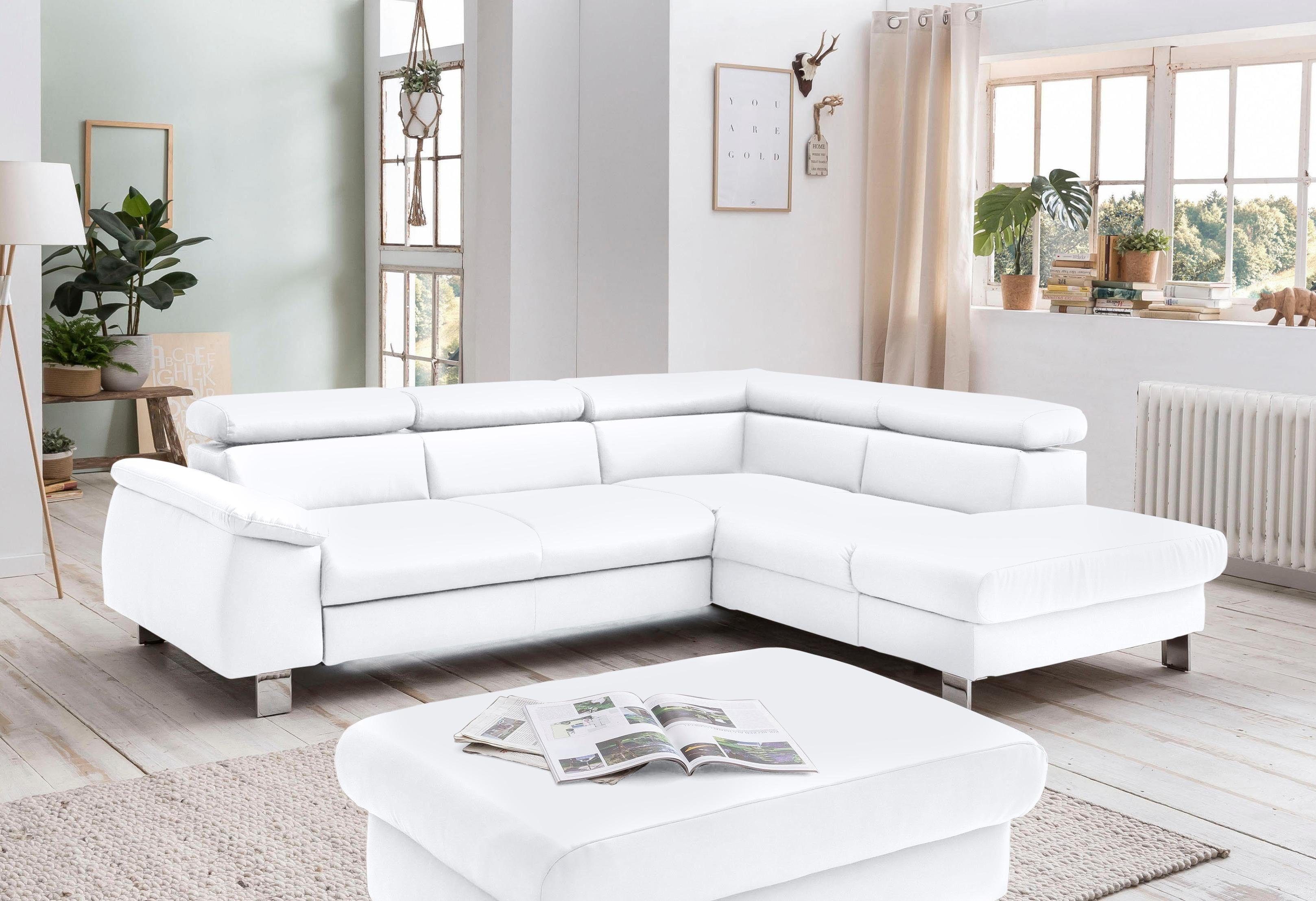 COTTA Polstergarnitur Komaris L-Form, (Set), Set bestehend aus: Ecksofa mit günstig online kaufen