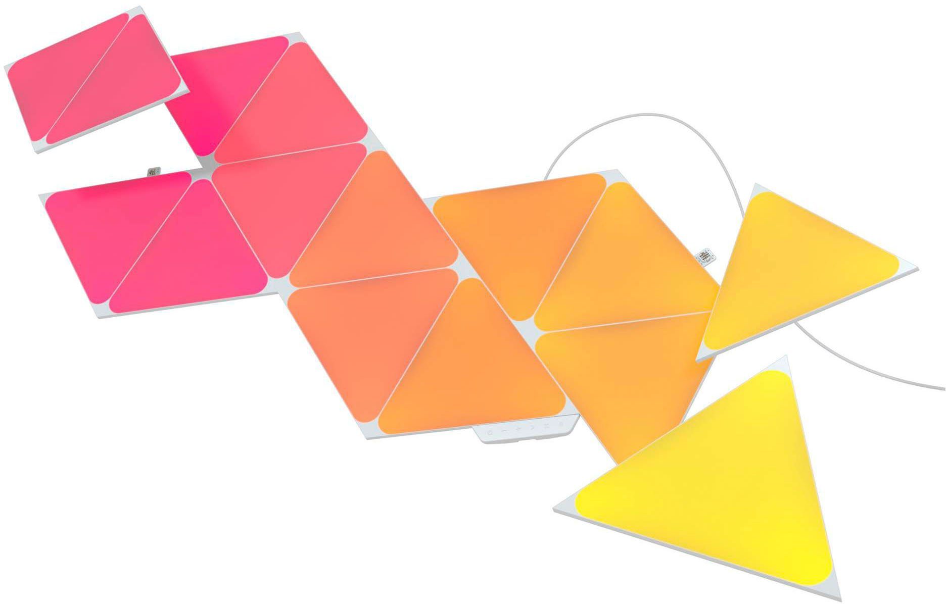 fest Dimmfunktion, Farbwechsler LED Panel integriert, nanoleaf Triangles, LED
