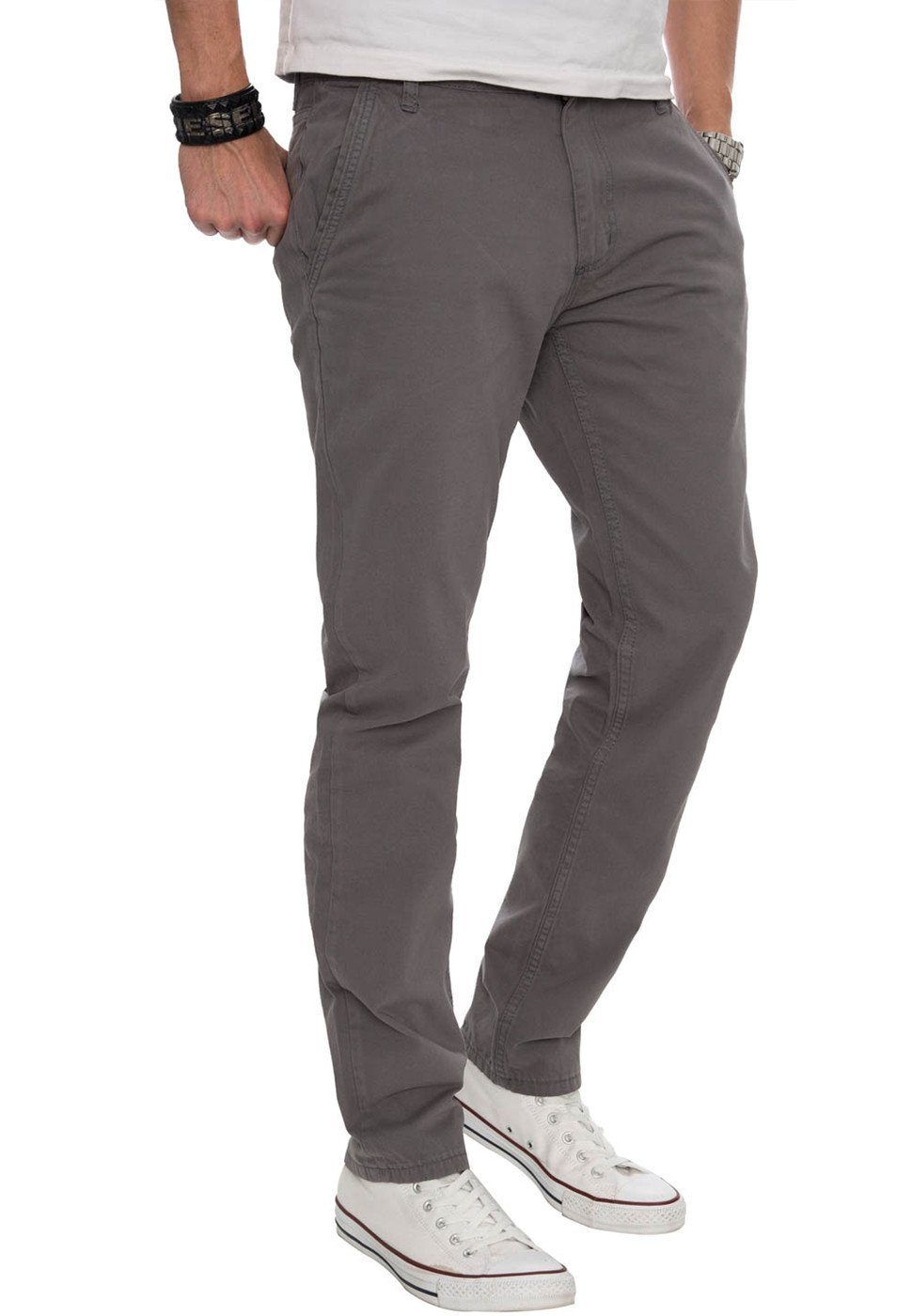Alessandro Salvarini Chinohose A. Salvarini Herren Designer Chino Stoff Hos günstig online kaufen