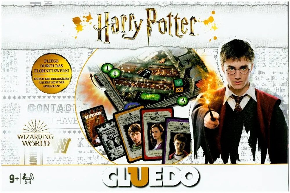 Winning Moves Spiel Cluedo, Harry Potter NEW WHITE Edition (Spiel)