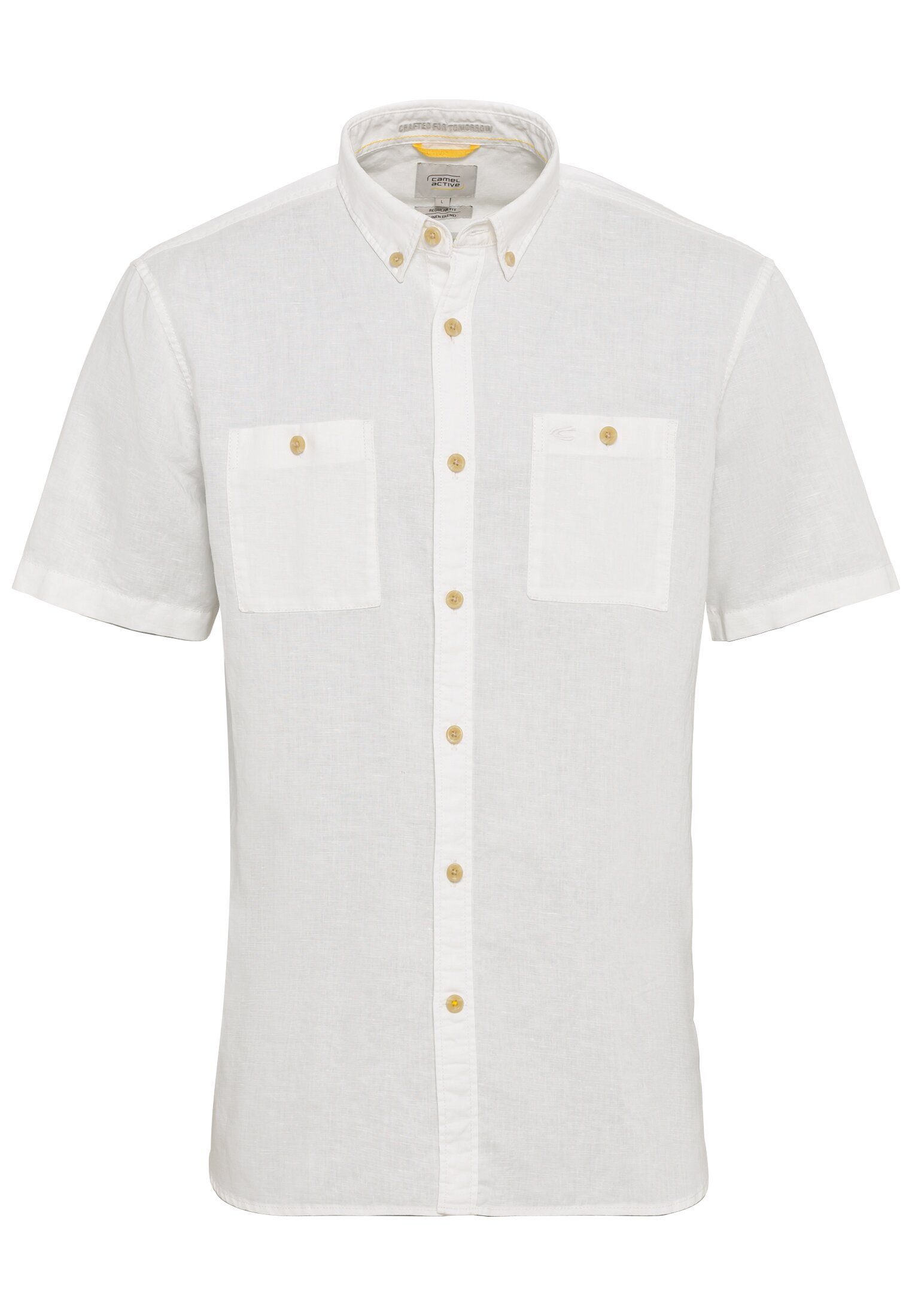 camel active Businesshemd Camel Active Herren Kurzarmhemd Linen