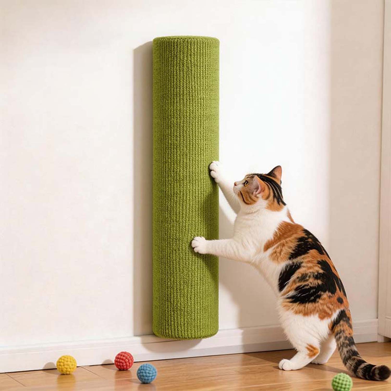 Ledander Kratzmatte Selbstklebende Katzenkratzbaum Katzen Klettergerüst, Kein Stanzen
