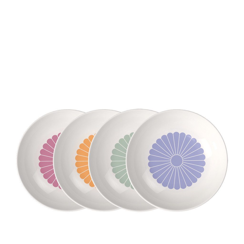 Villeroy & Boch Speiseteller, (4 St), Premium Porcelain, mikrow.- & spülm.sicher, Made in Germany