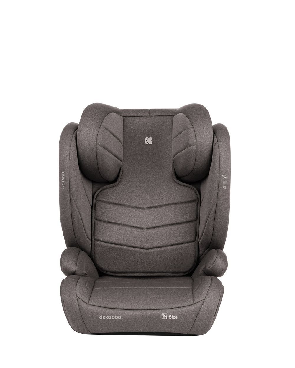 Kikkaboo Kindersitzerhöhung Kindersitz i-Stand i-Size, ab: 4, bis: 12, (100 - 150 cm) Gruppe 2/3 verstellbar Isofix