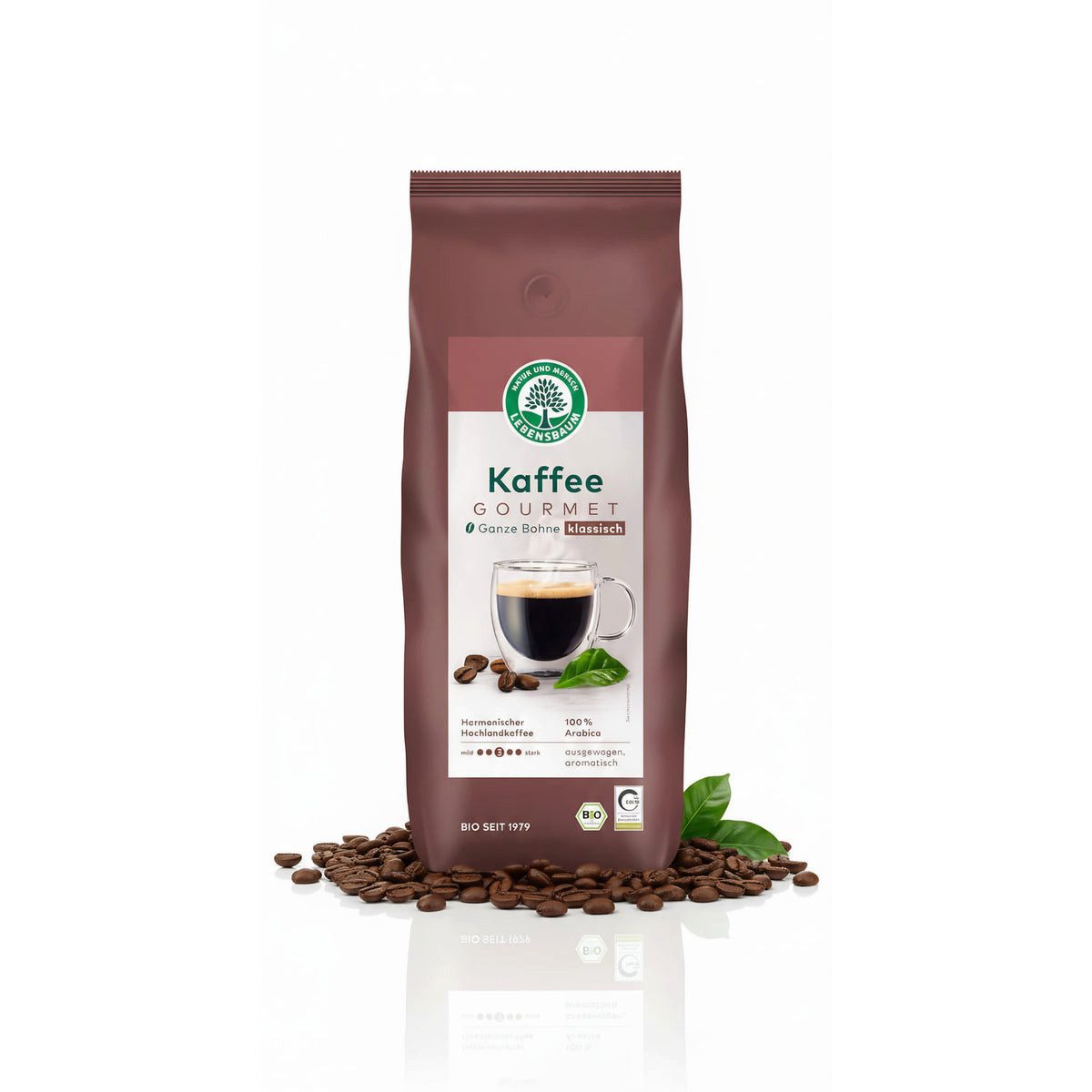 leben Kaffee Lebensbaum Bio Gourmet Kaffee ganze Bohnen