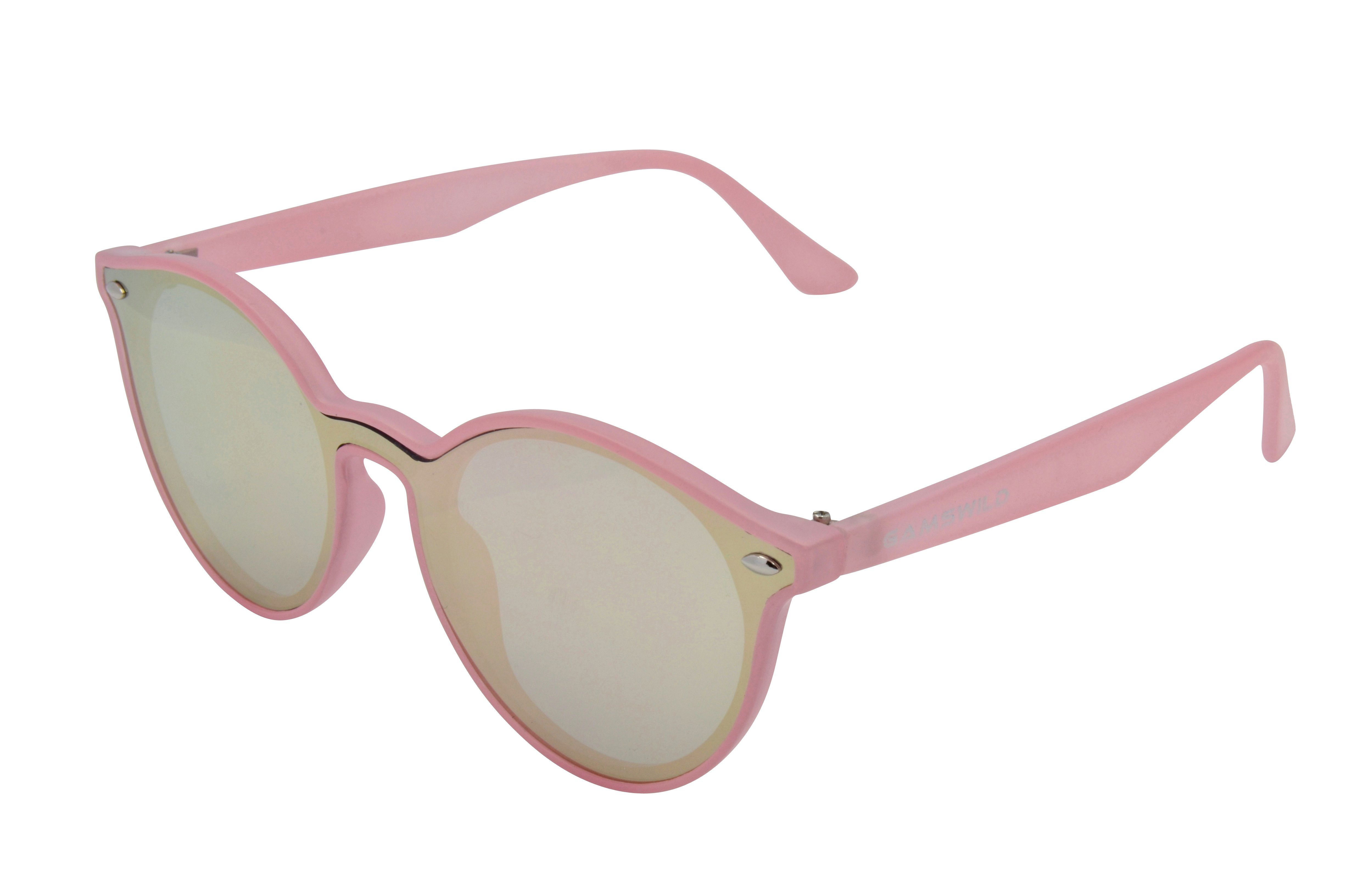 Gamswild Sonnenbrille WM1321 GAMSSTYLE Mode Brille Damenbrille Teenybrille Mädchenbrille Damen, pastell - rosa, beige, mint-grün Cat-Eye