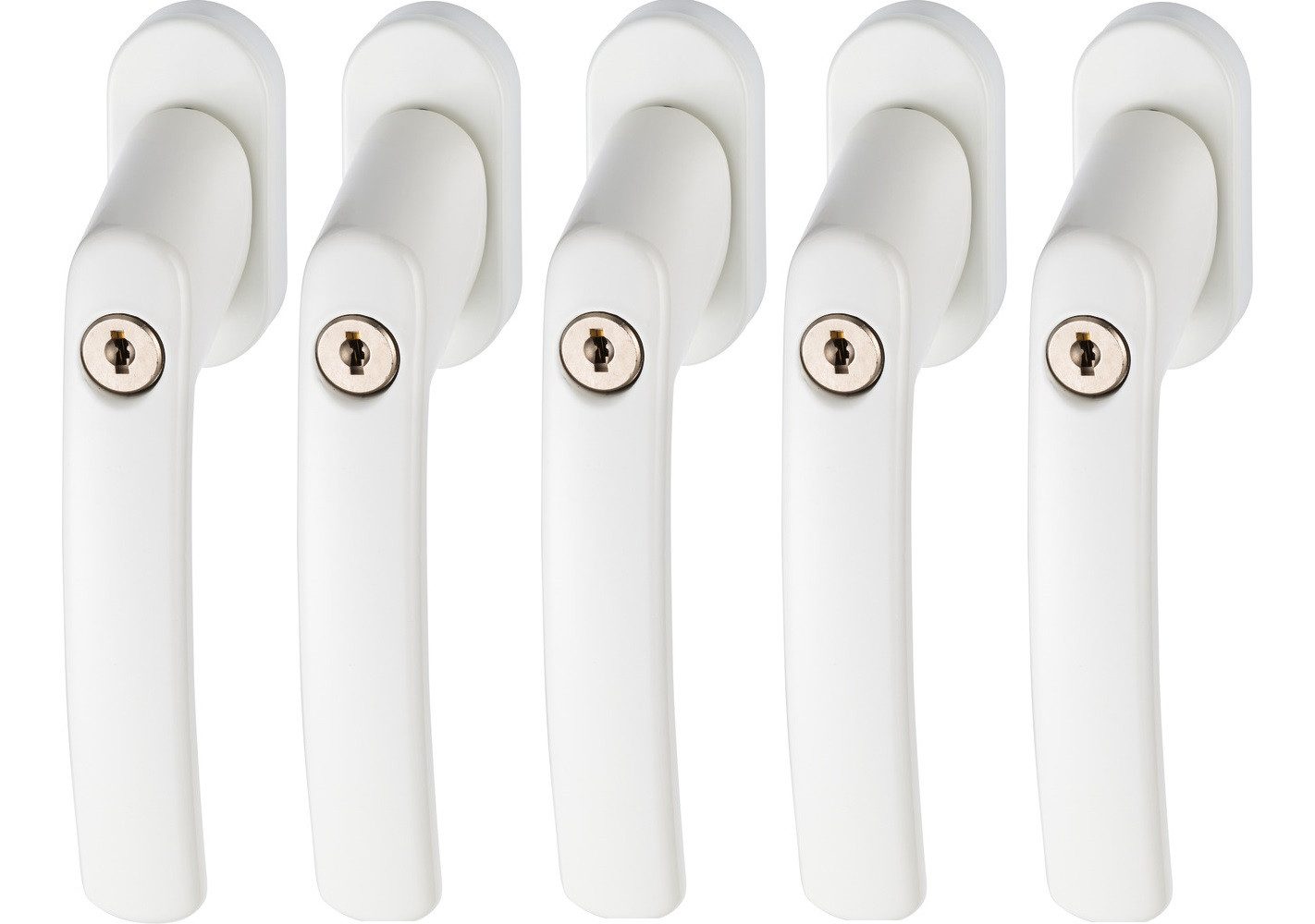 ABUS Fenstergriff, ABUS FG200 W AB208 5er Set - weiß günstig online kaufen