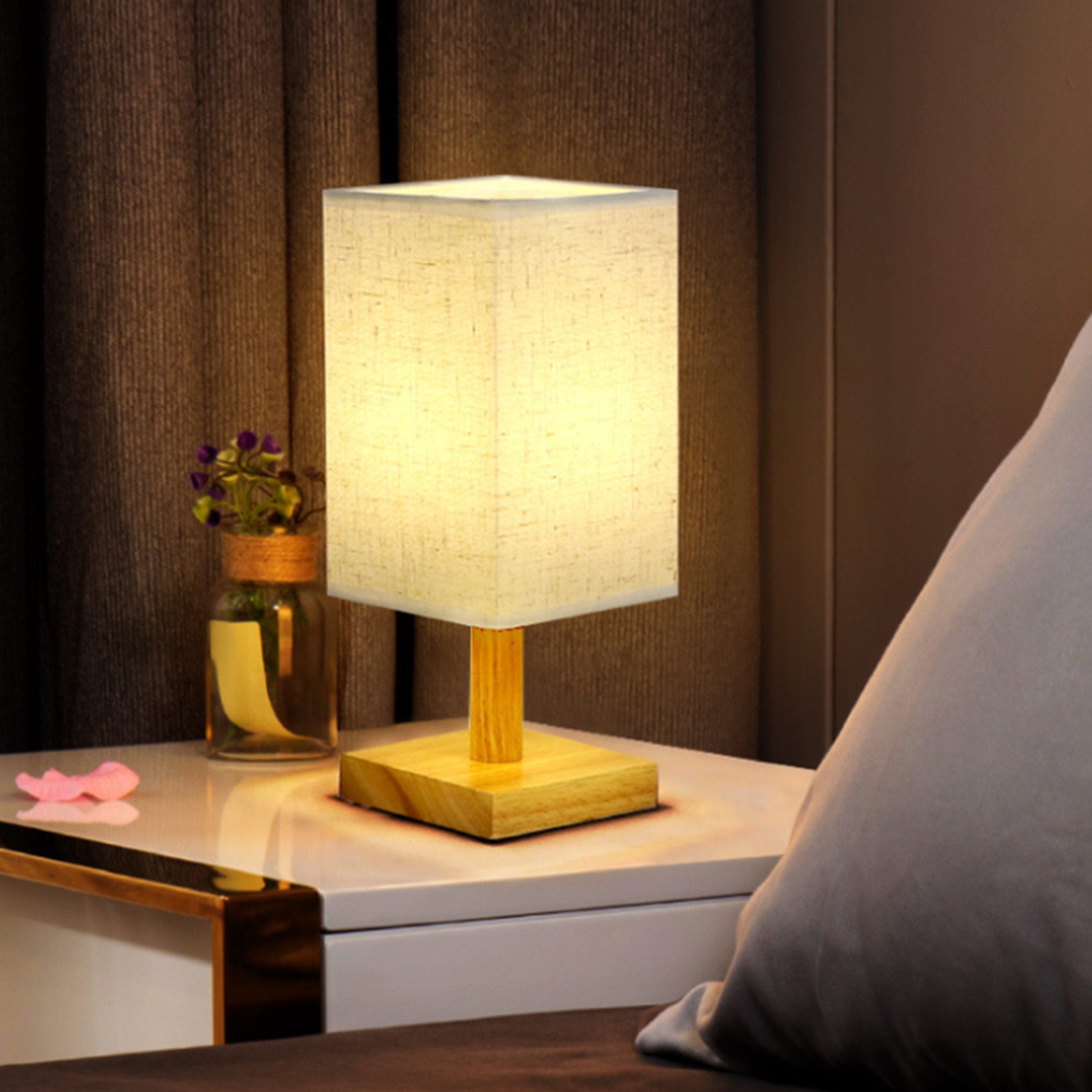 YINDN Nachttischlampe Schreibtischlampe mit 3 Lichtmodi, günstig online kaufen