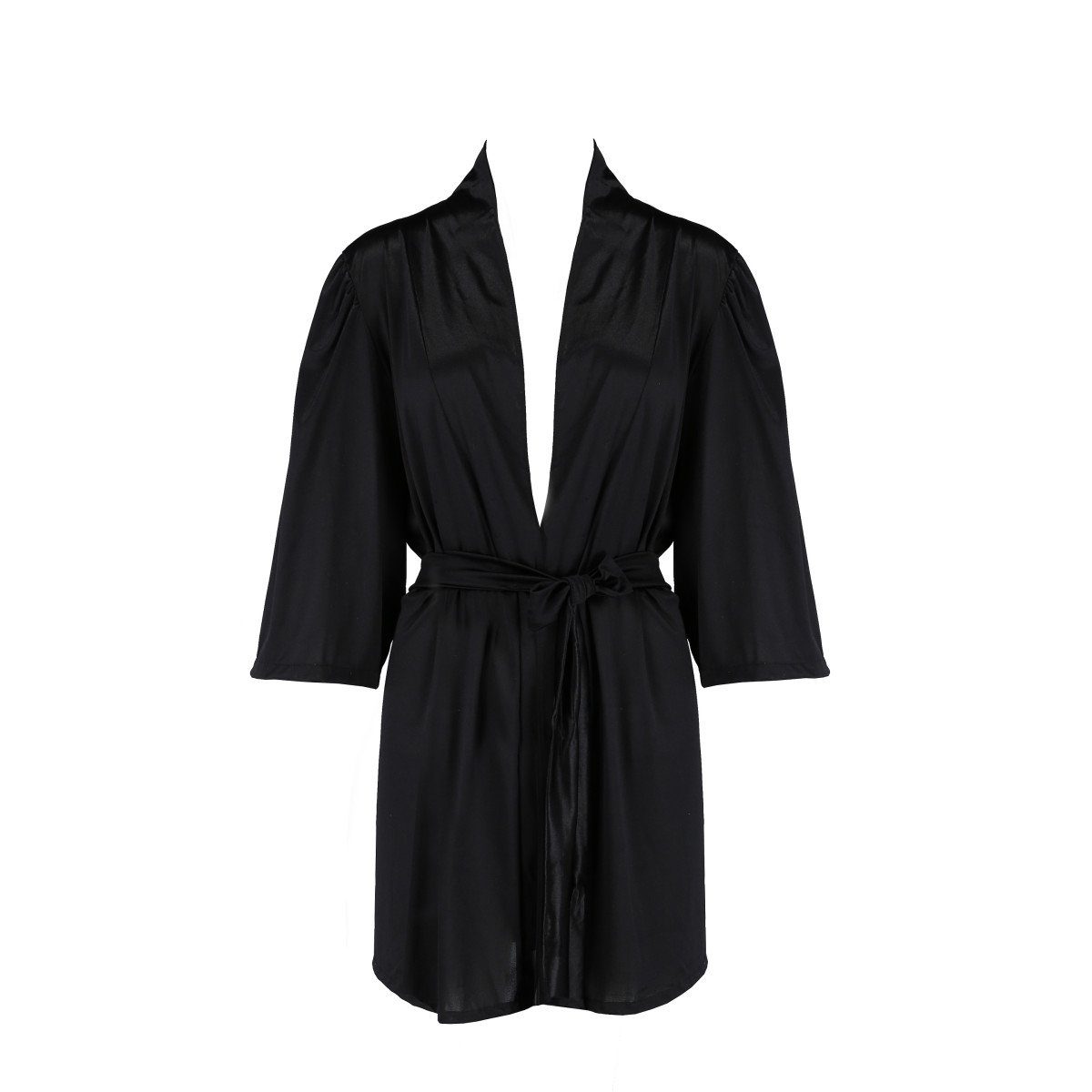 Nachthemd peignoir CA (L/XL,S/M,XXL) Sybilla black Casmir -