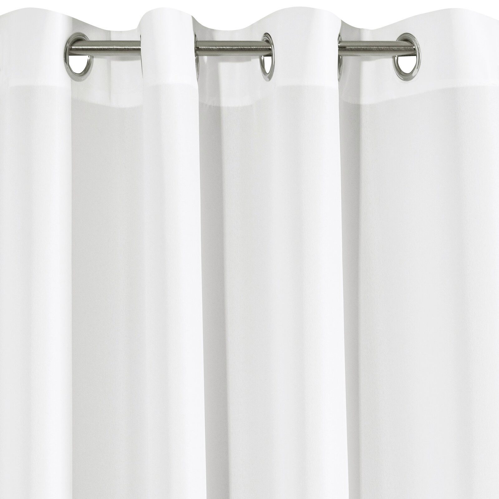 Eurofirany Vorhang Einfarbiger Vorhang – Blickdichter Stoff mit matter Oberfläche, Ösen, Satinbindung, pflegeleicht, 140 g/m² – 100 % Polyester – Bild 3 von 5