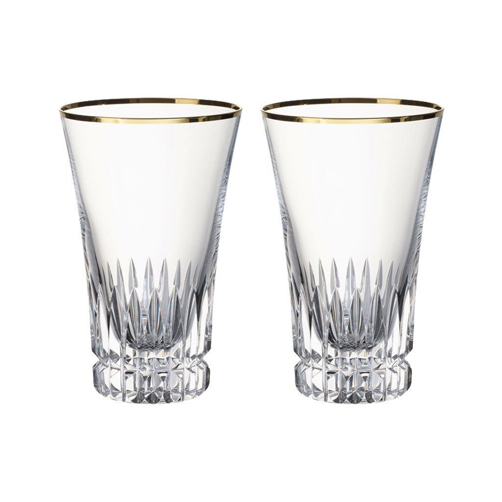 Longdrinkglas Grand Royal Gold Longdrinkgläser 300 ml 2er Set