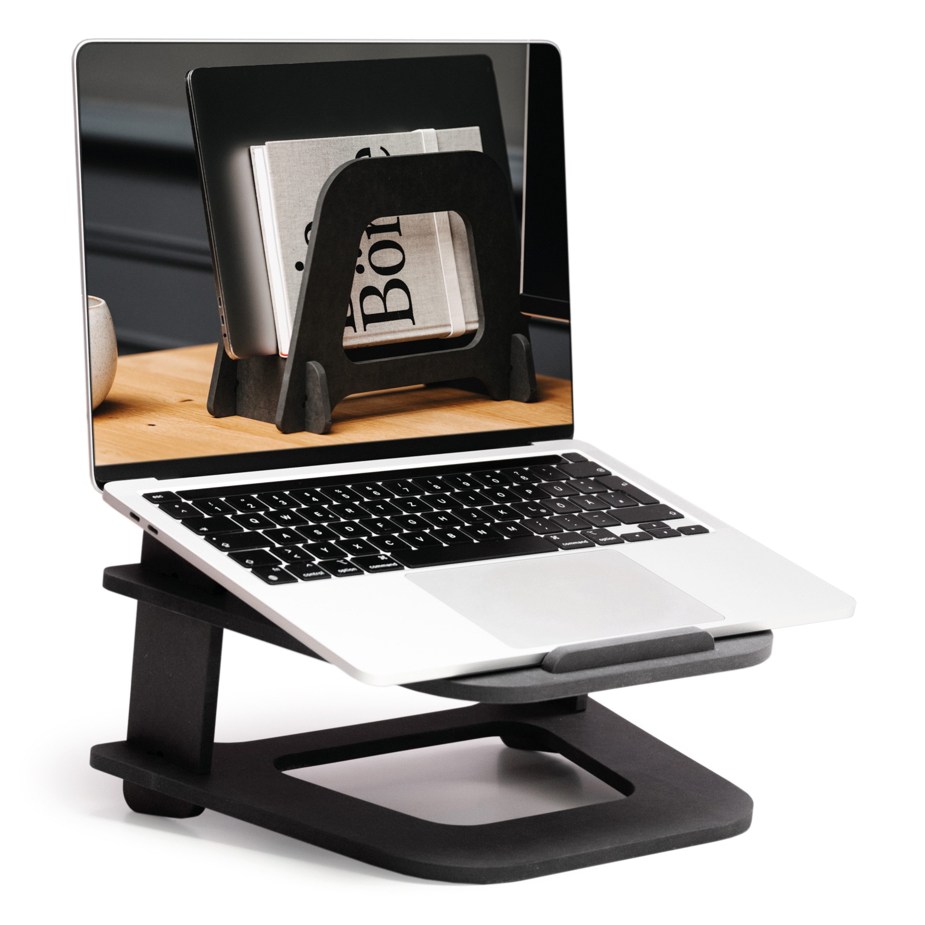 boho office® Laptop-Ständer hydesk Multistand, (bis 17,00 Zoll, 2 in 1 Kombination, hergestellt in Deutschland)