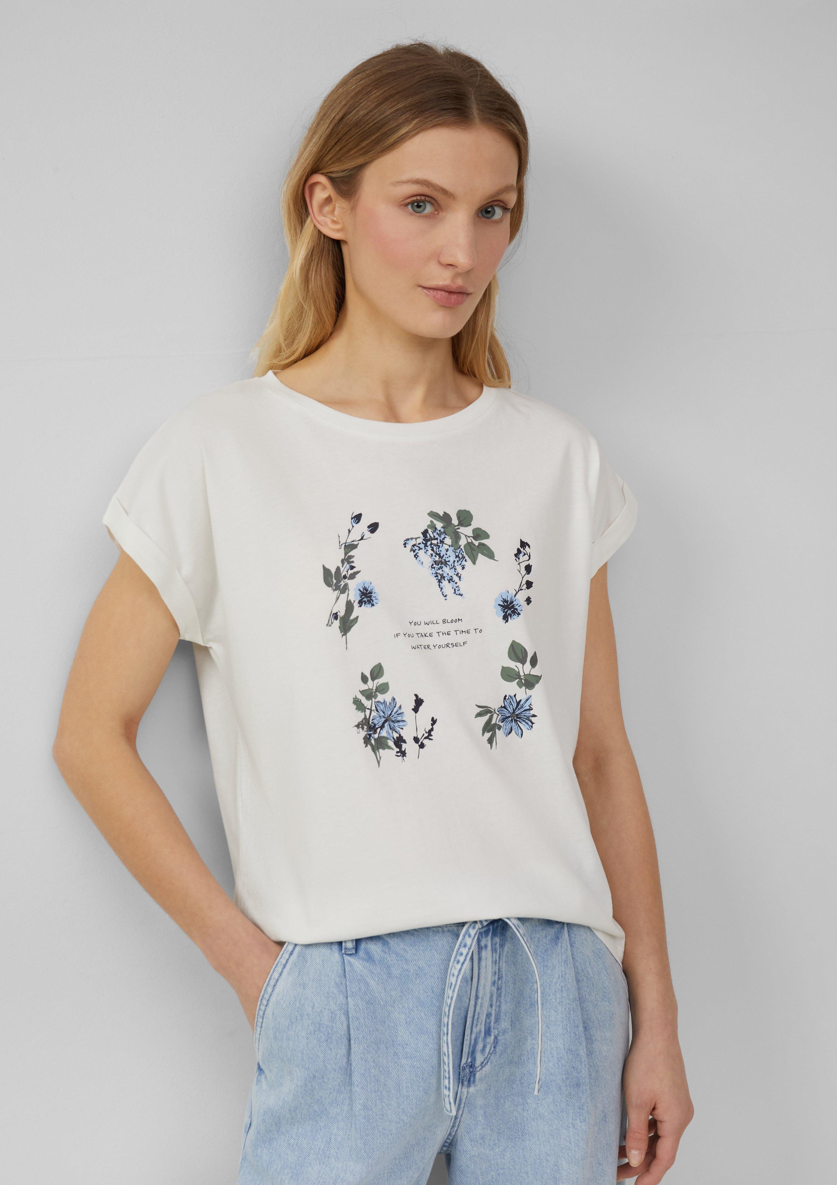 s.Oliver Shirttop T-Shirt mit Frontprint im günstig online kaufen