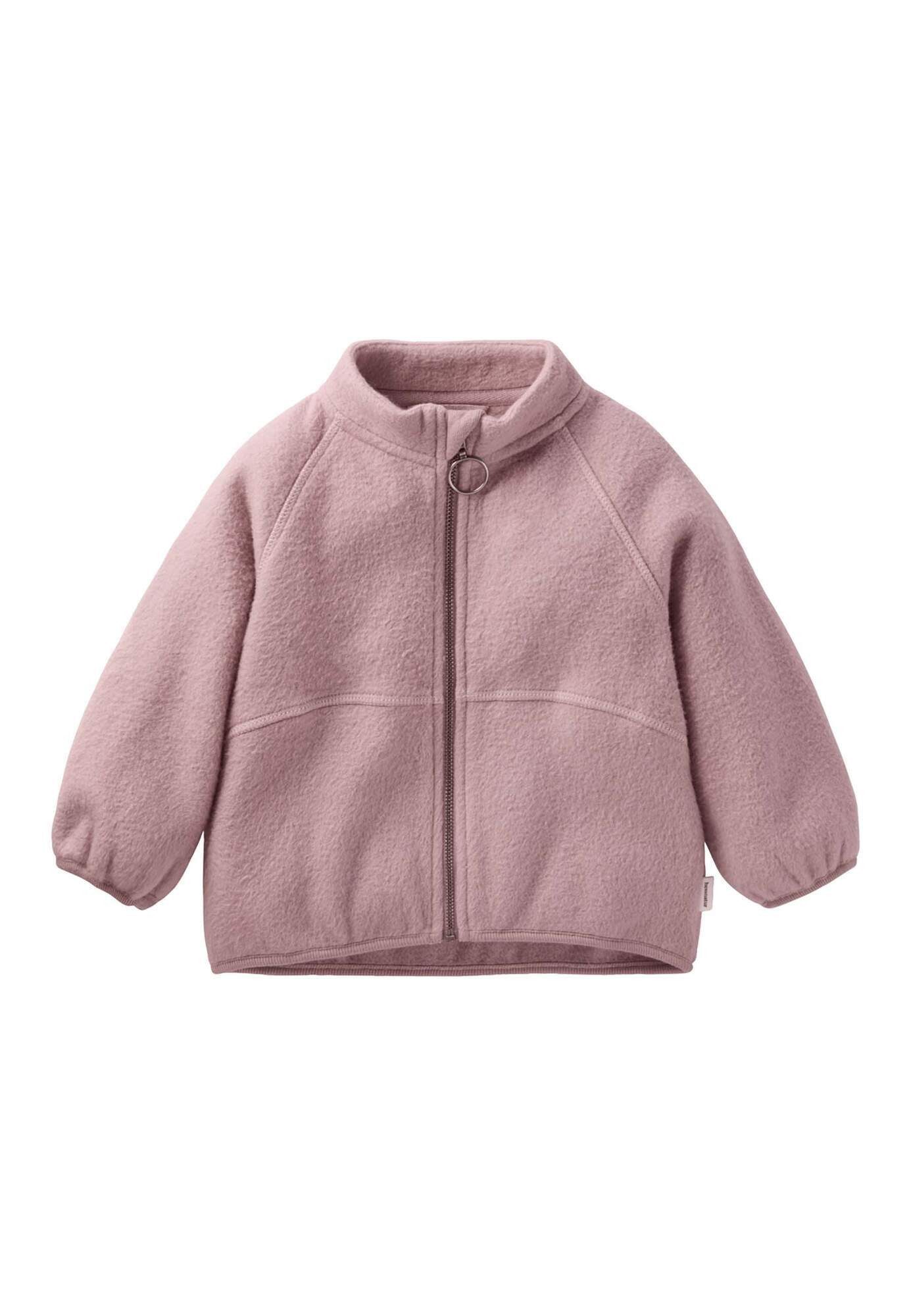 Hessnatur Fleecejacke aus reiner Bio-Baumwolle (1-St)