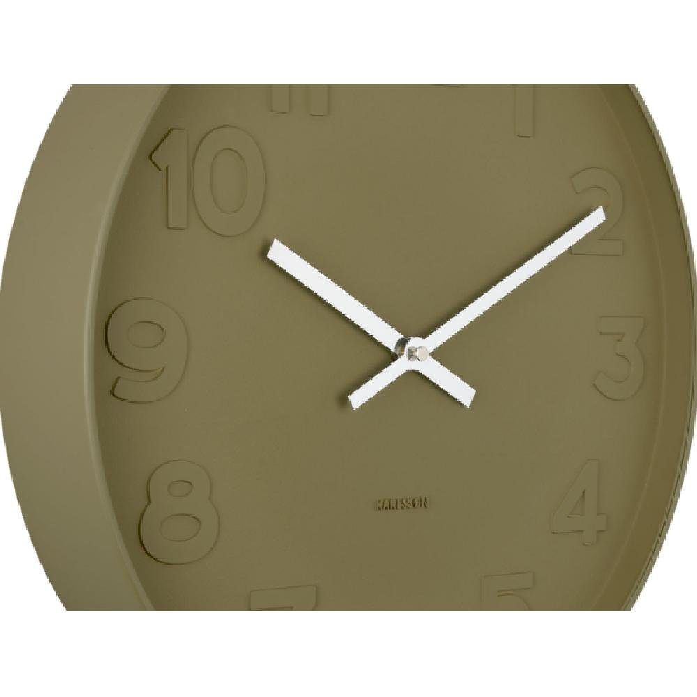 Mr. Wanduhr Green Green Numbers Uhr Karlsson Moss (37,5cm)