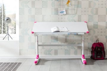 KADIMA DESIGN Kinderschreibtisch KOZI Kinderarbeitstisch: Stabiler, höhenverstellbarer Schreibtisch, Höhenverstellbar