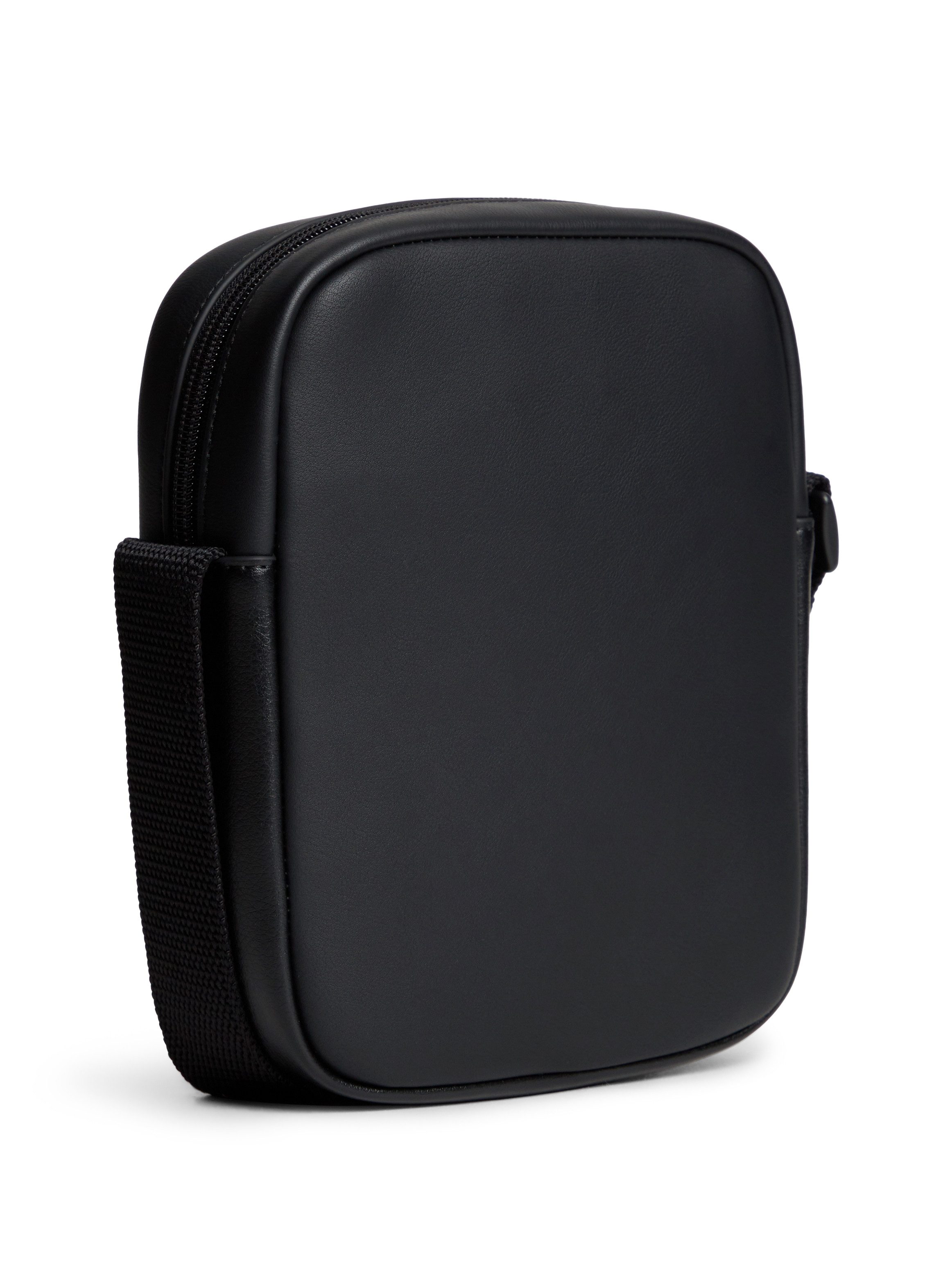 Tommy Jeans Umhängetasche TJM DAILY PU REPORTER, Schultertasche, Crossbodybag mit Logoaufnäher